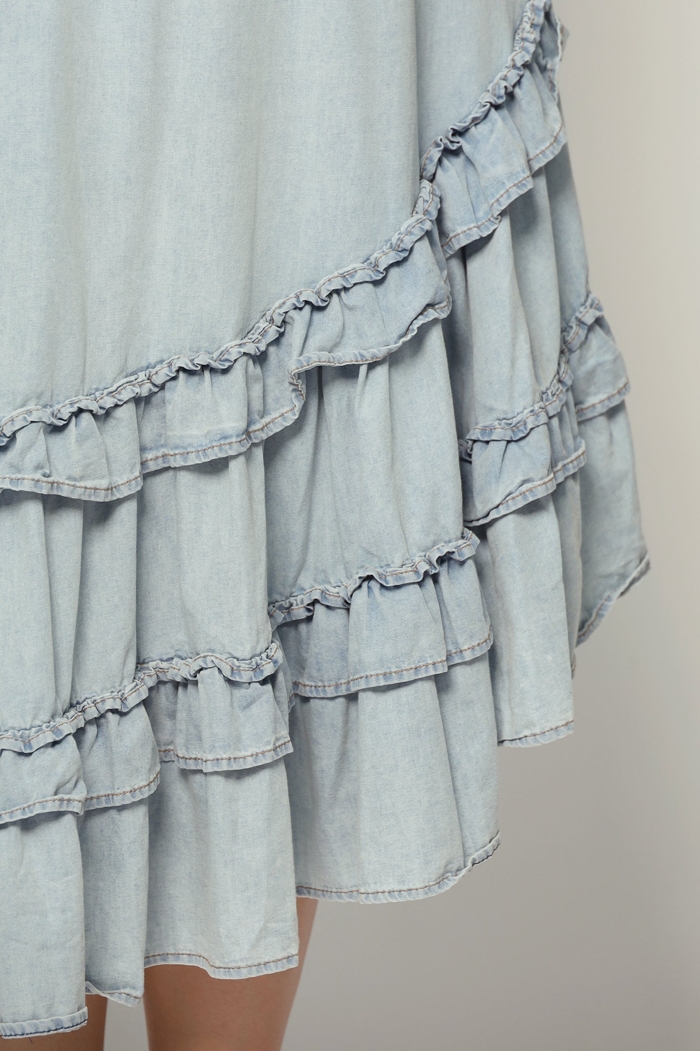 Backorders Colbie Denim Frill Skirt