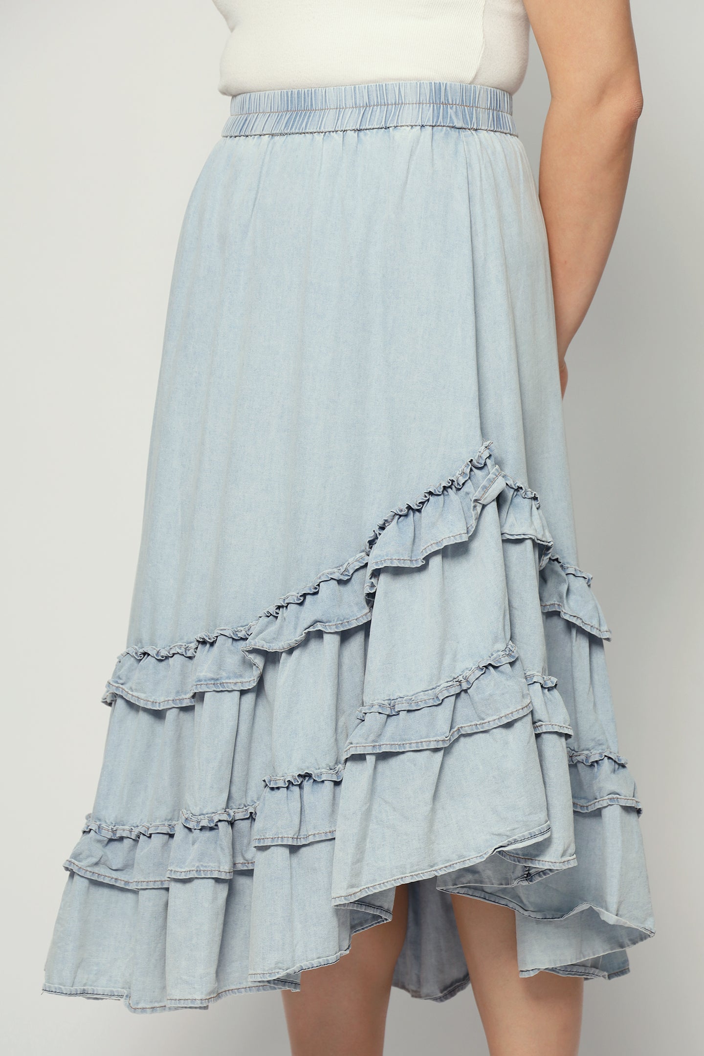 Backorders Colbie Denim Frill Skirt