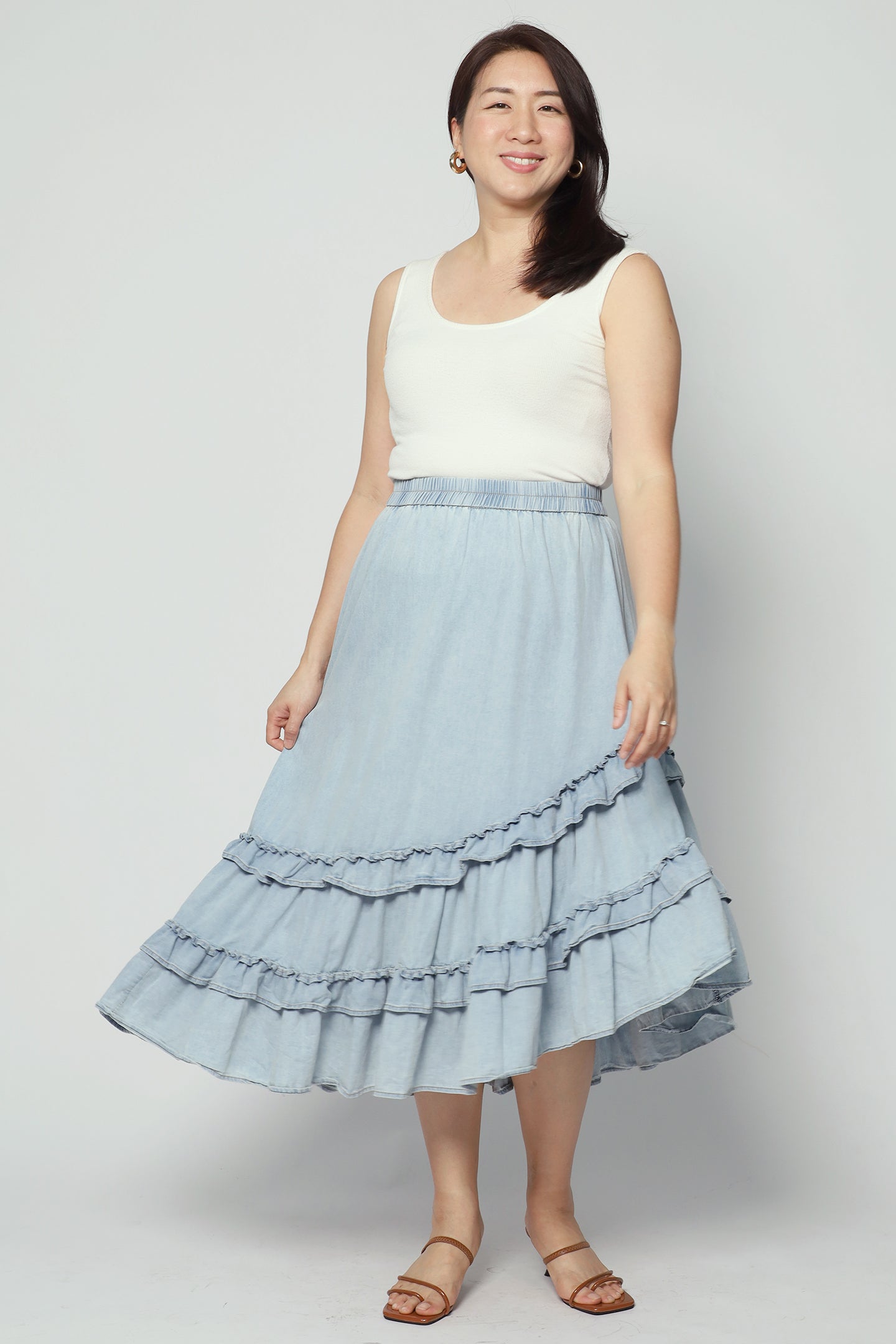 Backorders Colbie Denim Frill Skirt