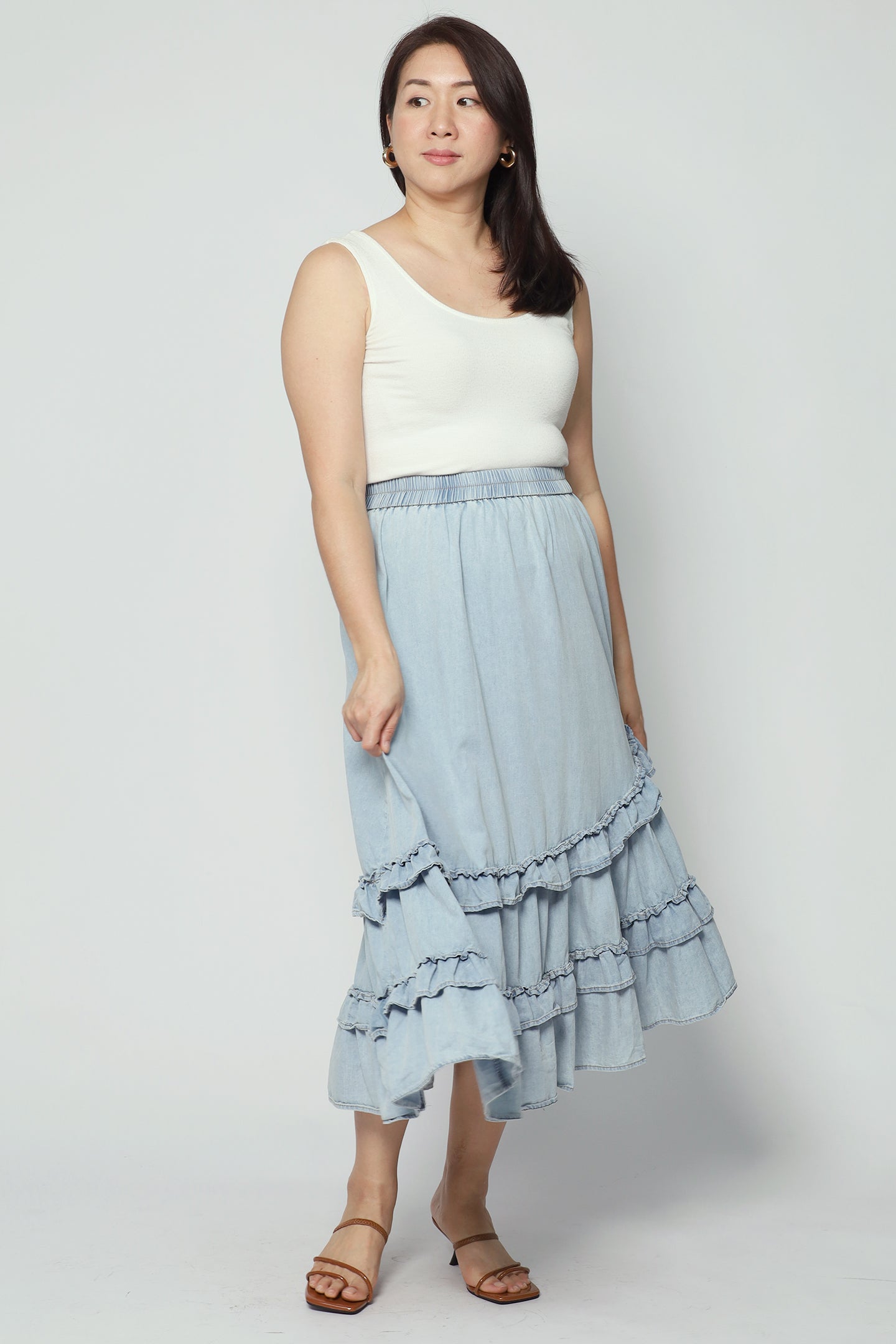 Backorders Colbie Denim Frill Skirt