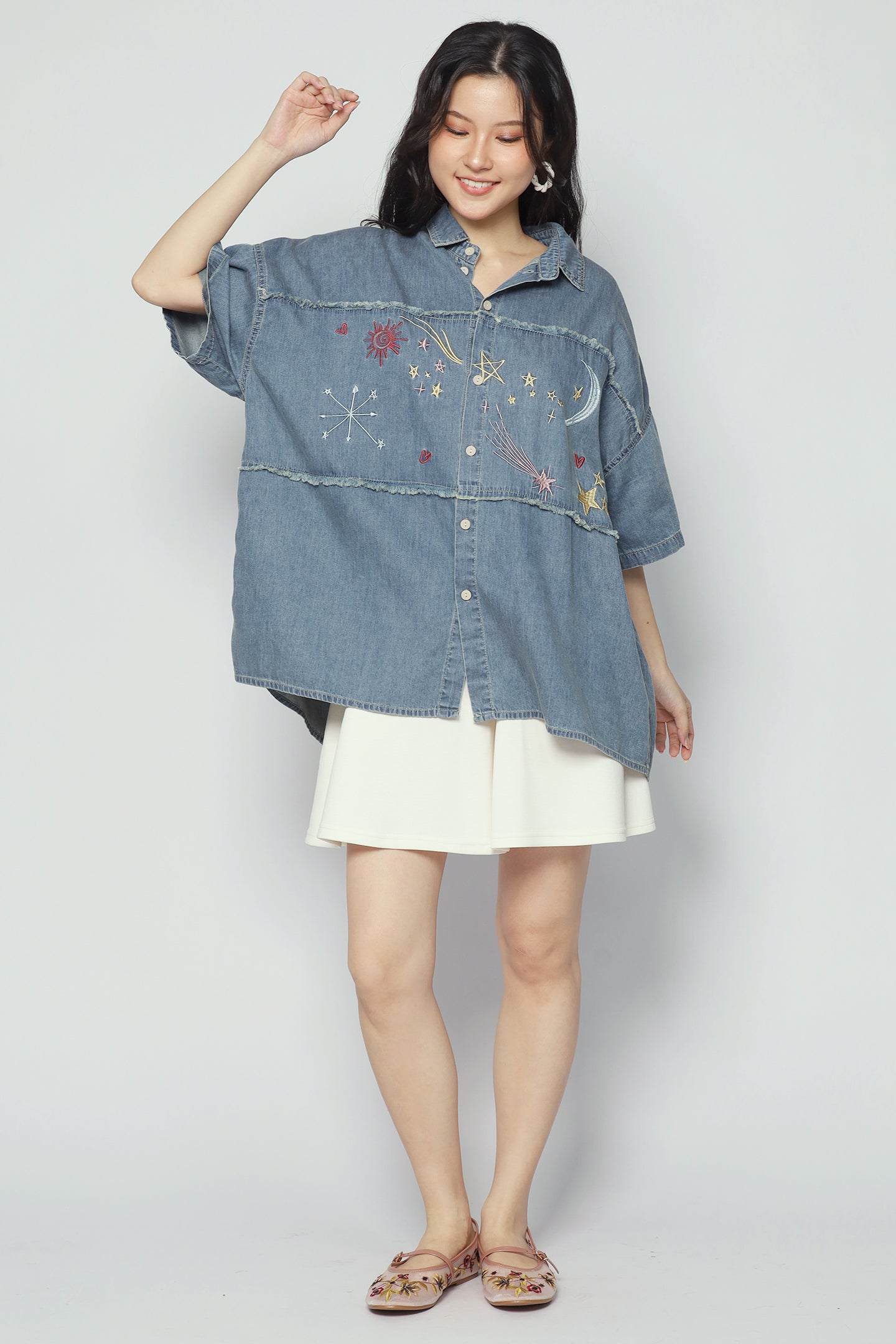 Cosmo Top in Denim