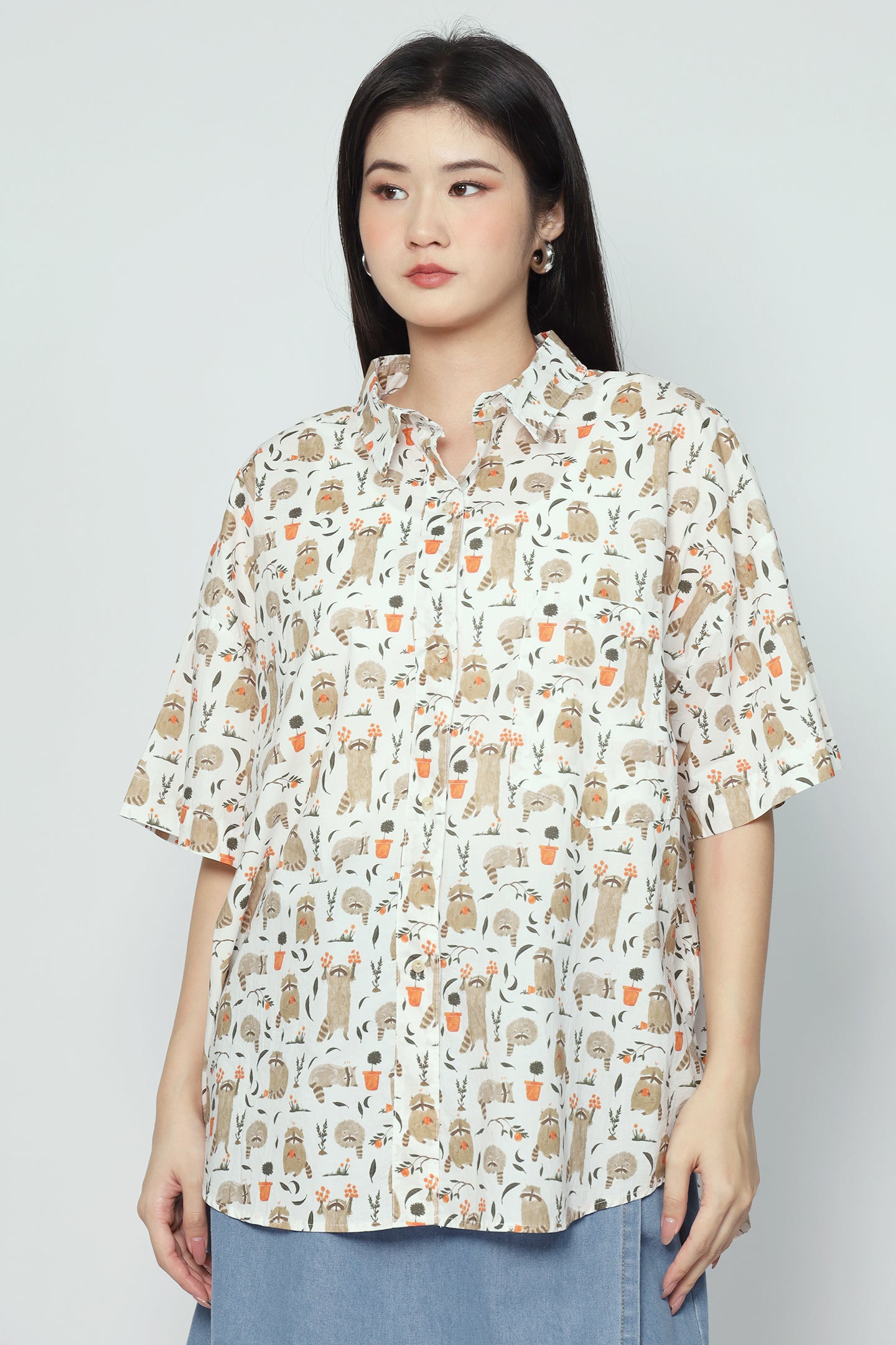 Cutie Shirt in Racoons