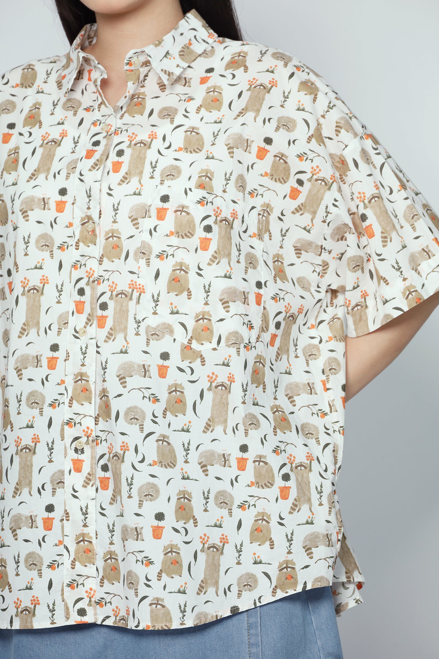 Cutie Shirt in Racoons