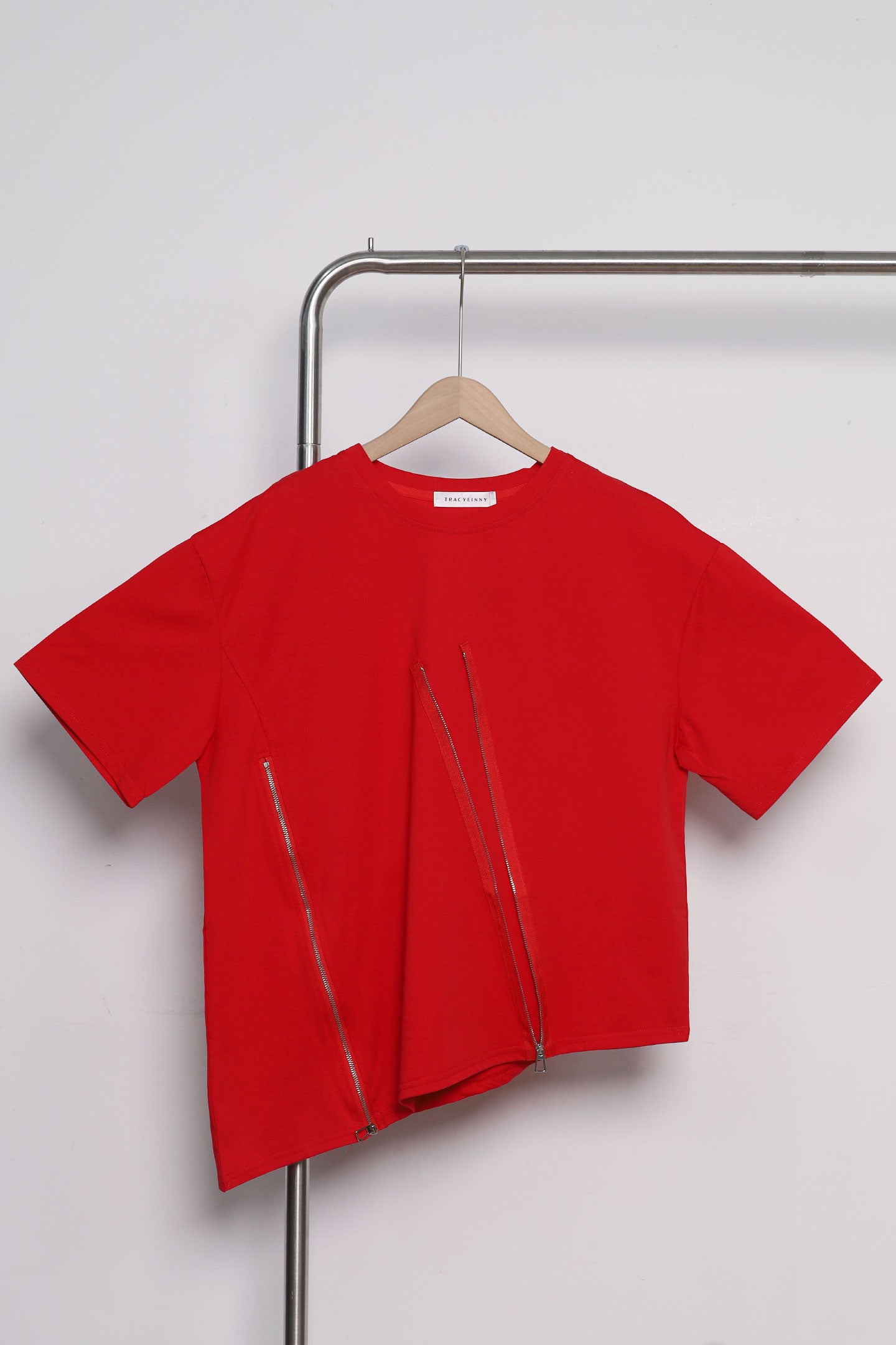 Easy by TE - Cairnhill Zipper Top in Red