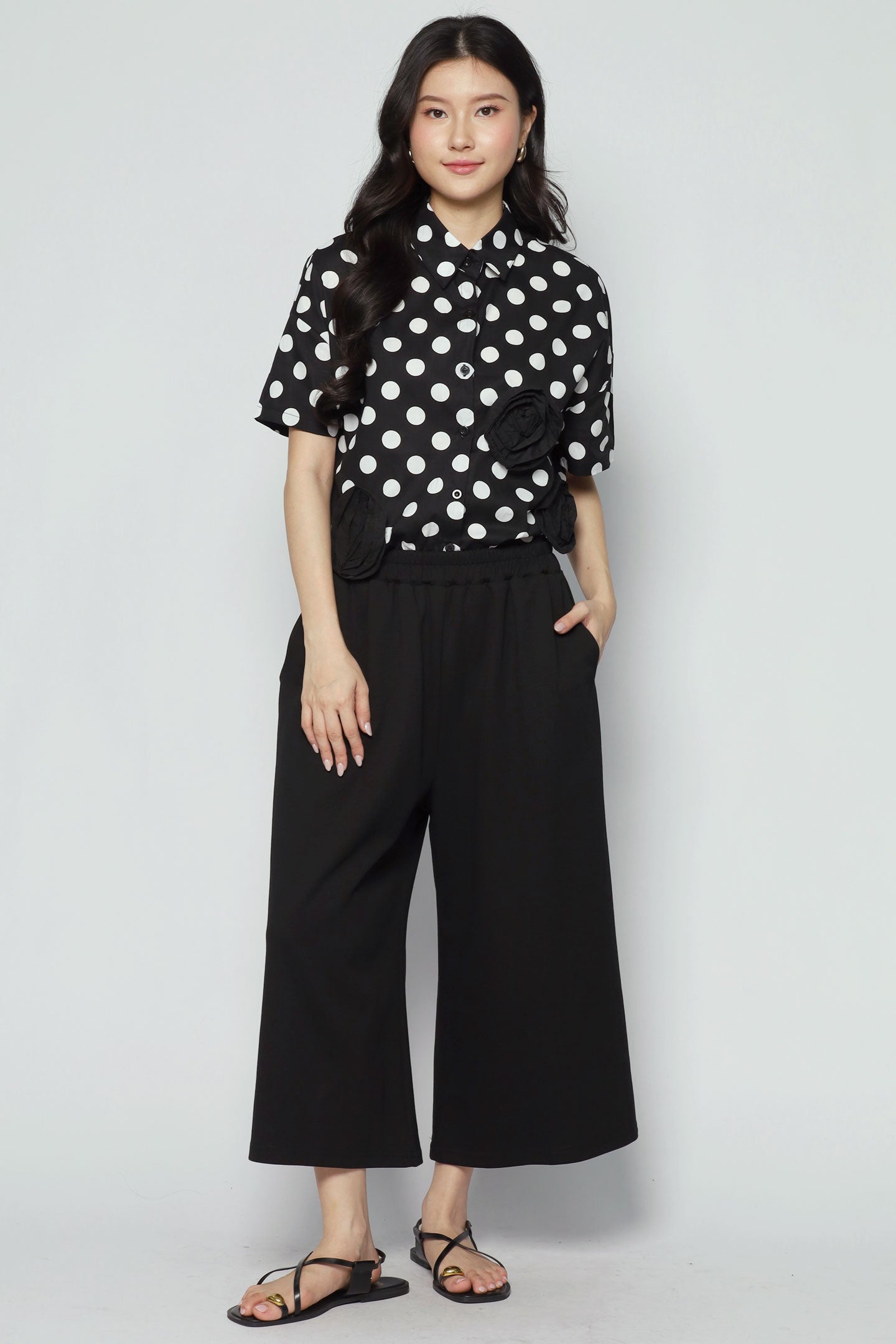 Calista Culottes in Black