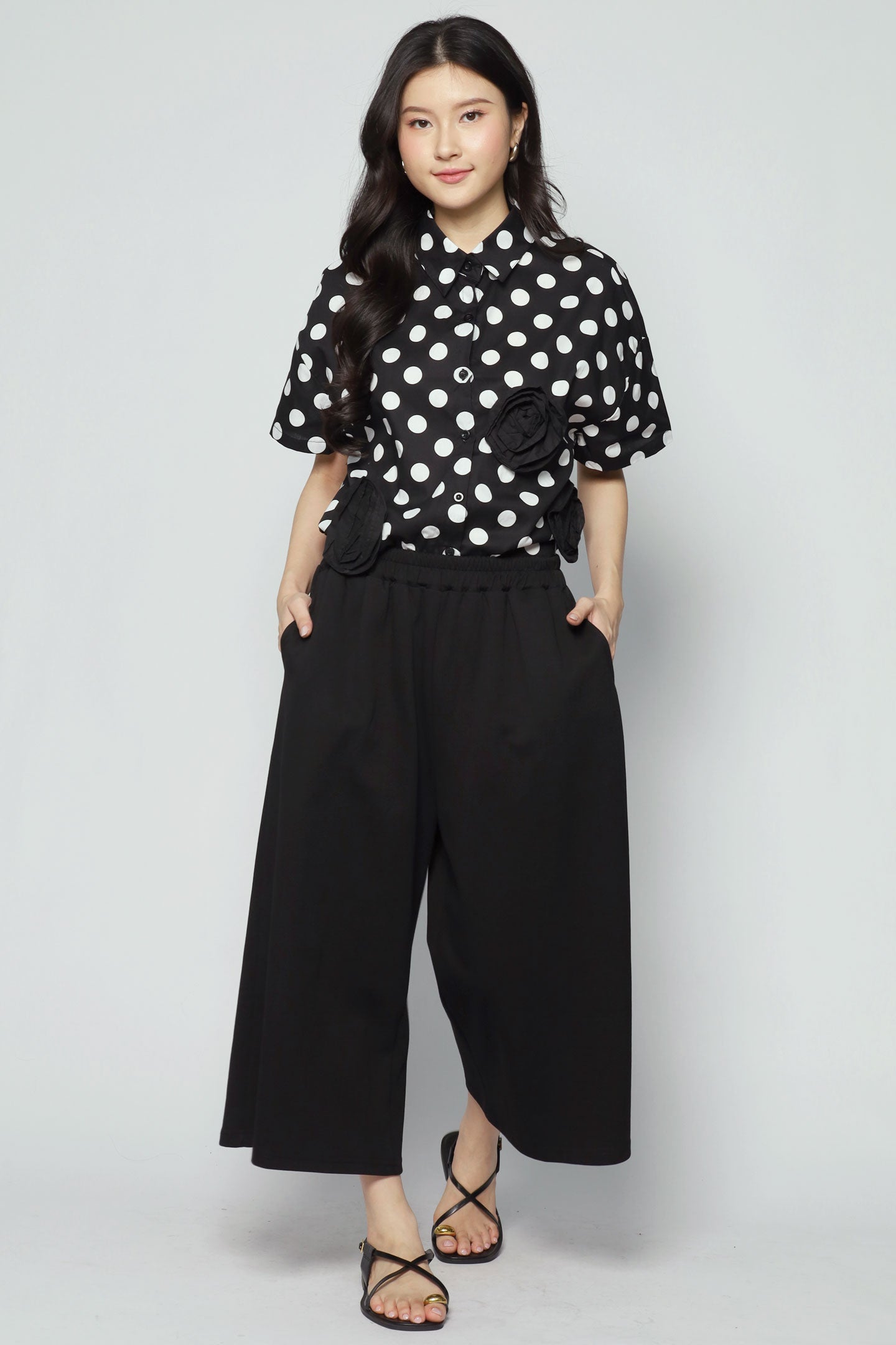 Calista Culottes in Black