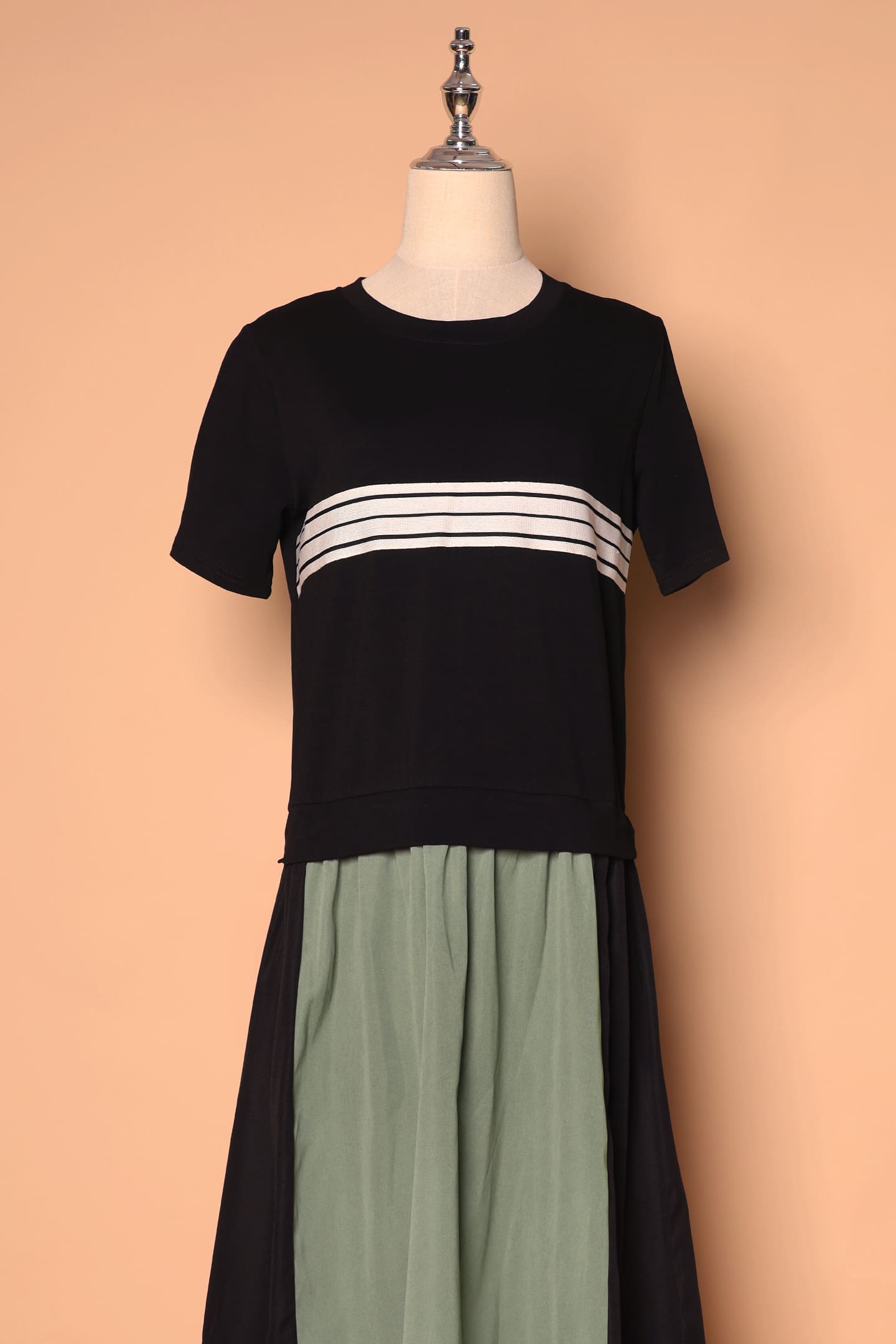 PO - Cara Dress in Black Green