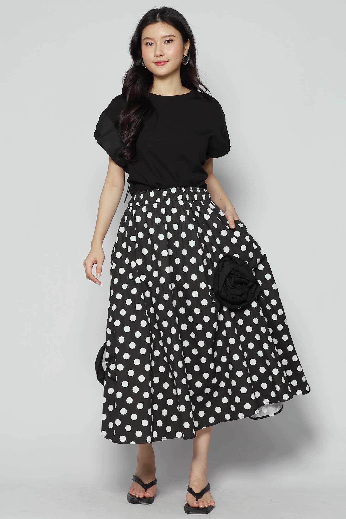 Carlia Polkadot Printed Skirt