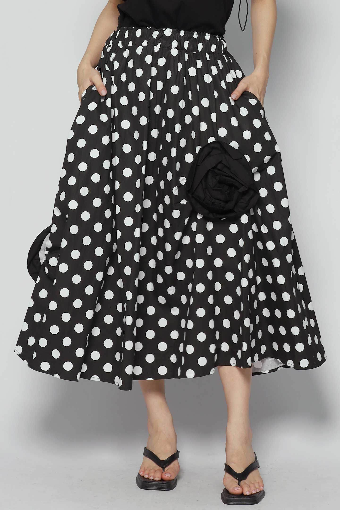 Carlia Polkadot Printed Skirt