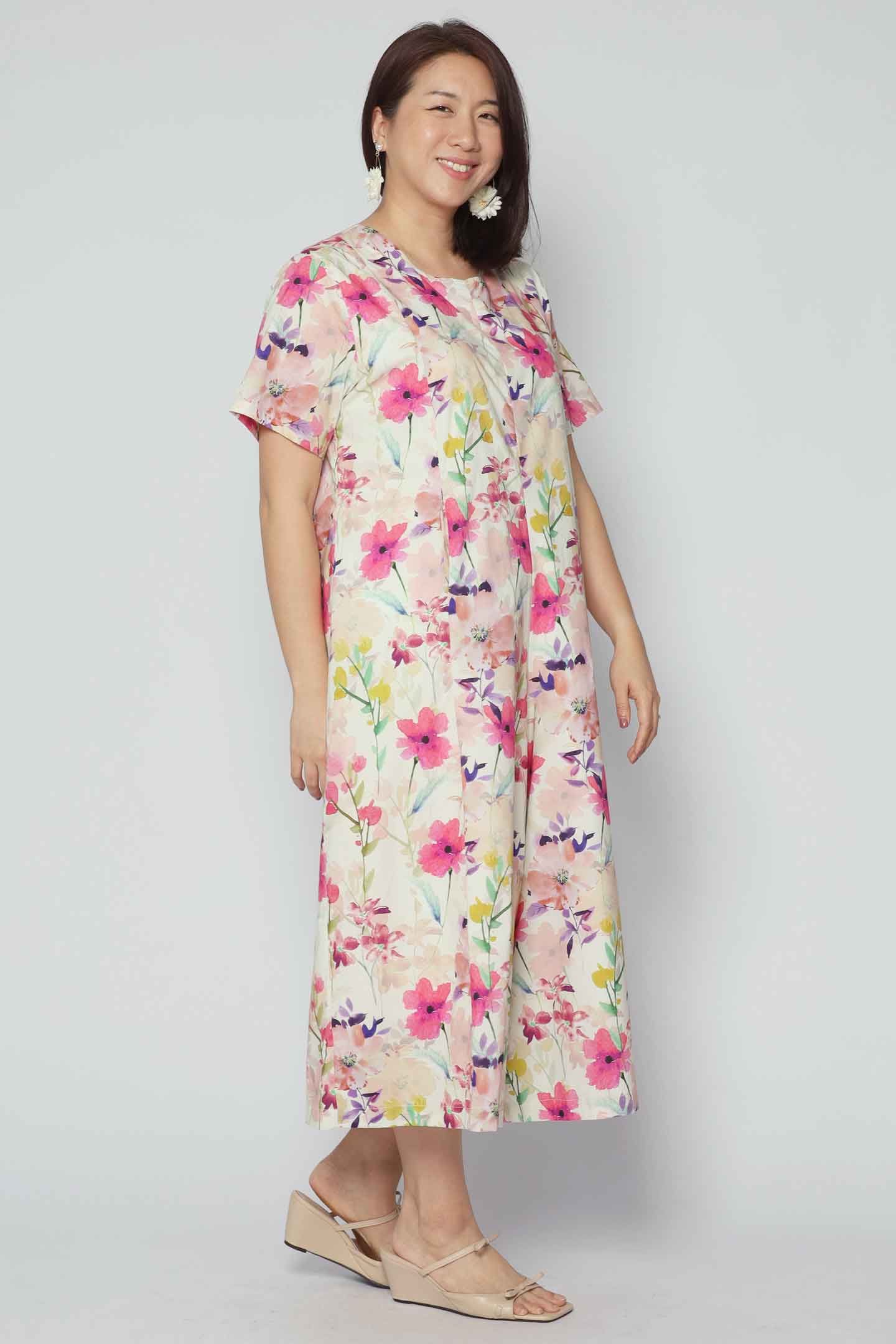 Celine Jumpsuit in Silk Blossom