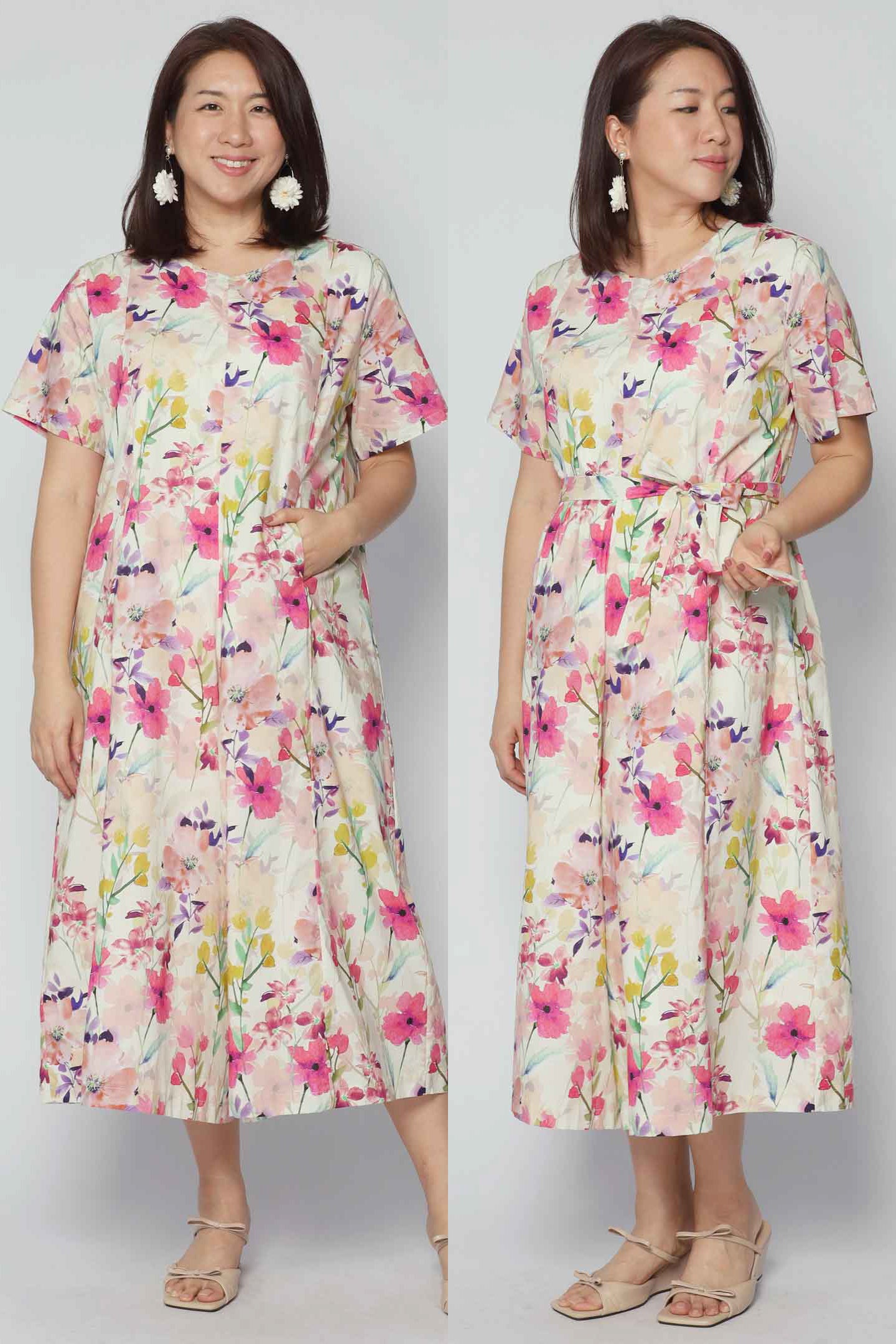 Celine Jumpsuit in Silk Blossom