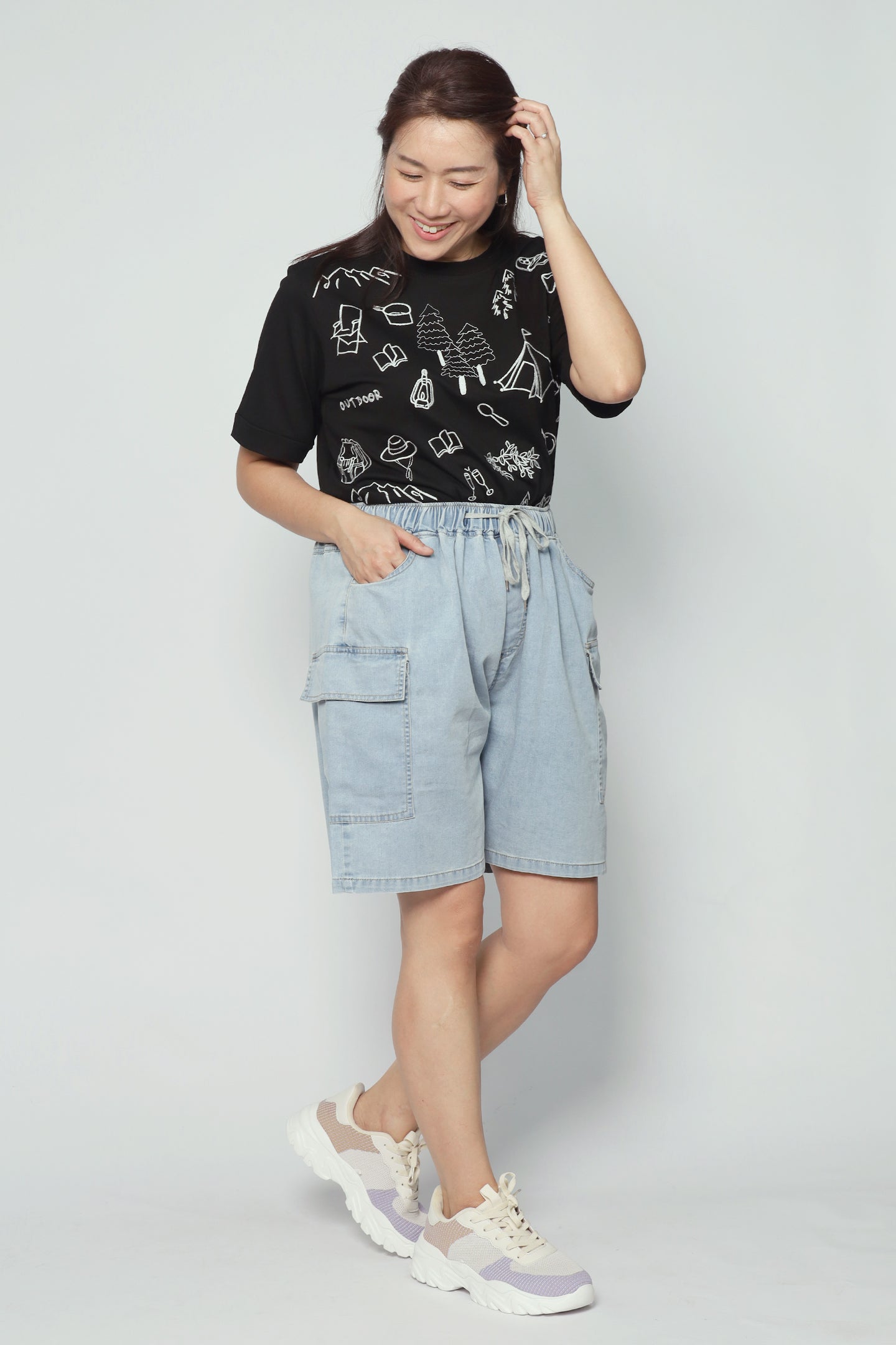 Clayton Shorts in Light Denim