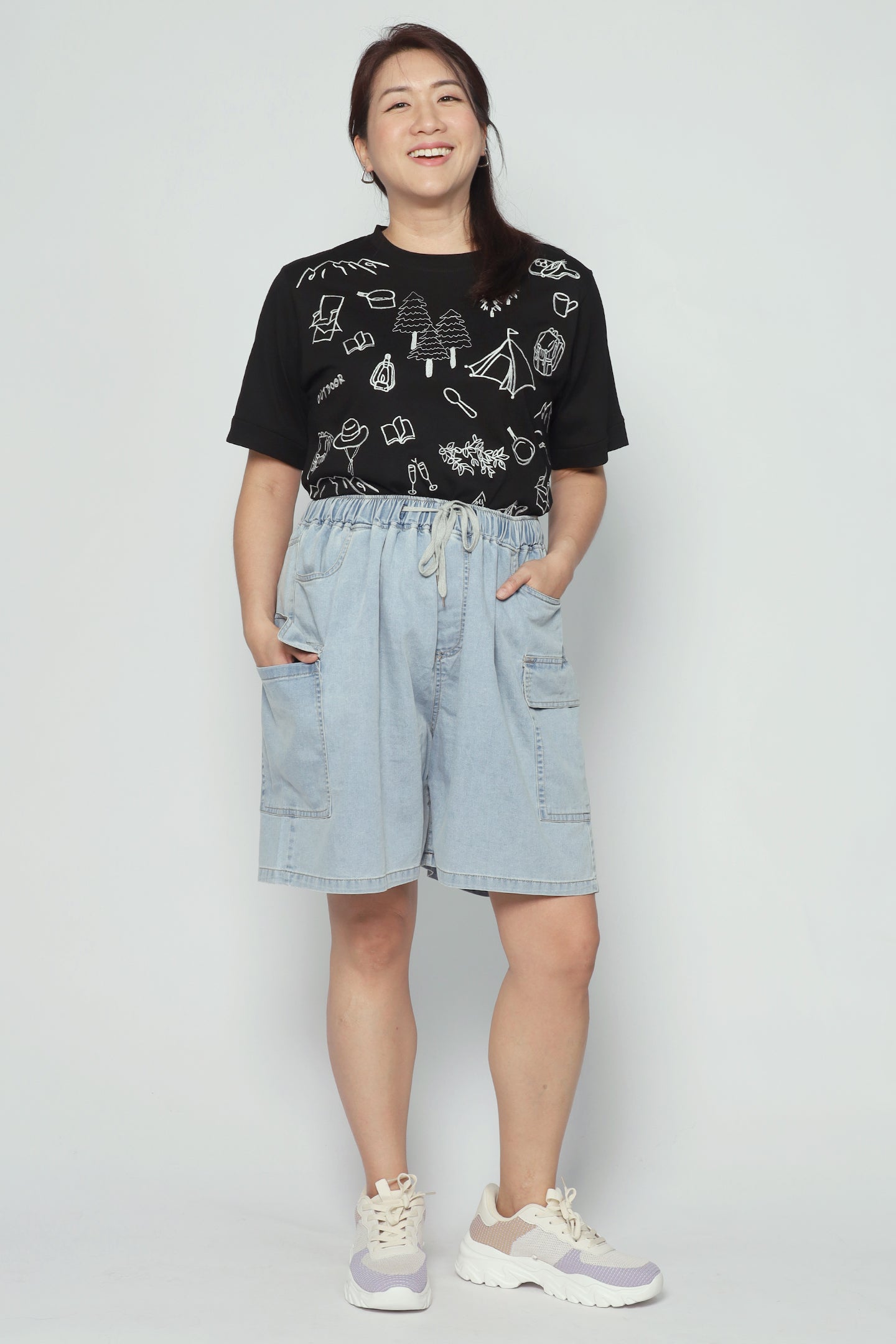 Clayton Shorts in Light Denim
