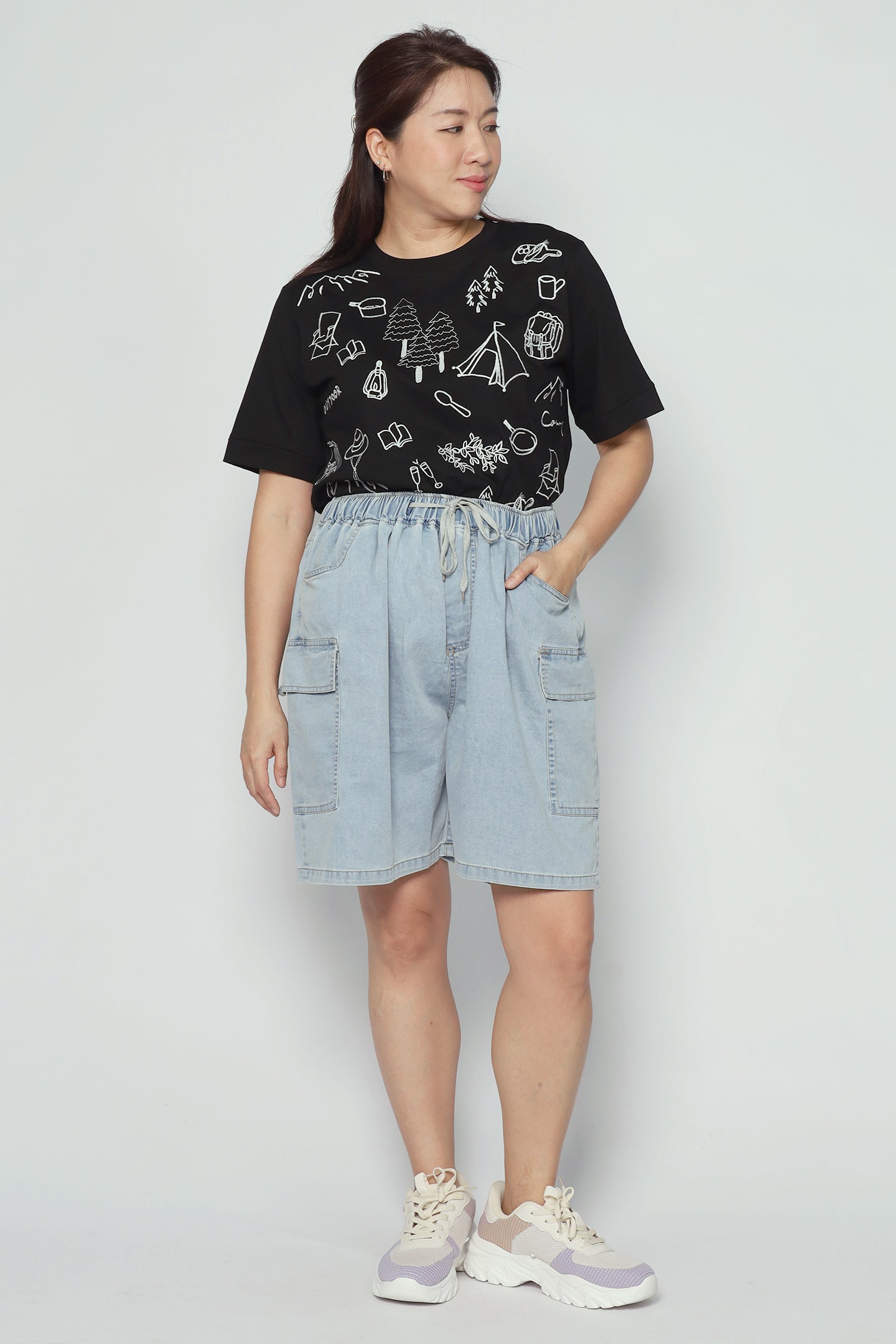 Clayton Shorts in Light Denim