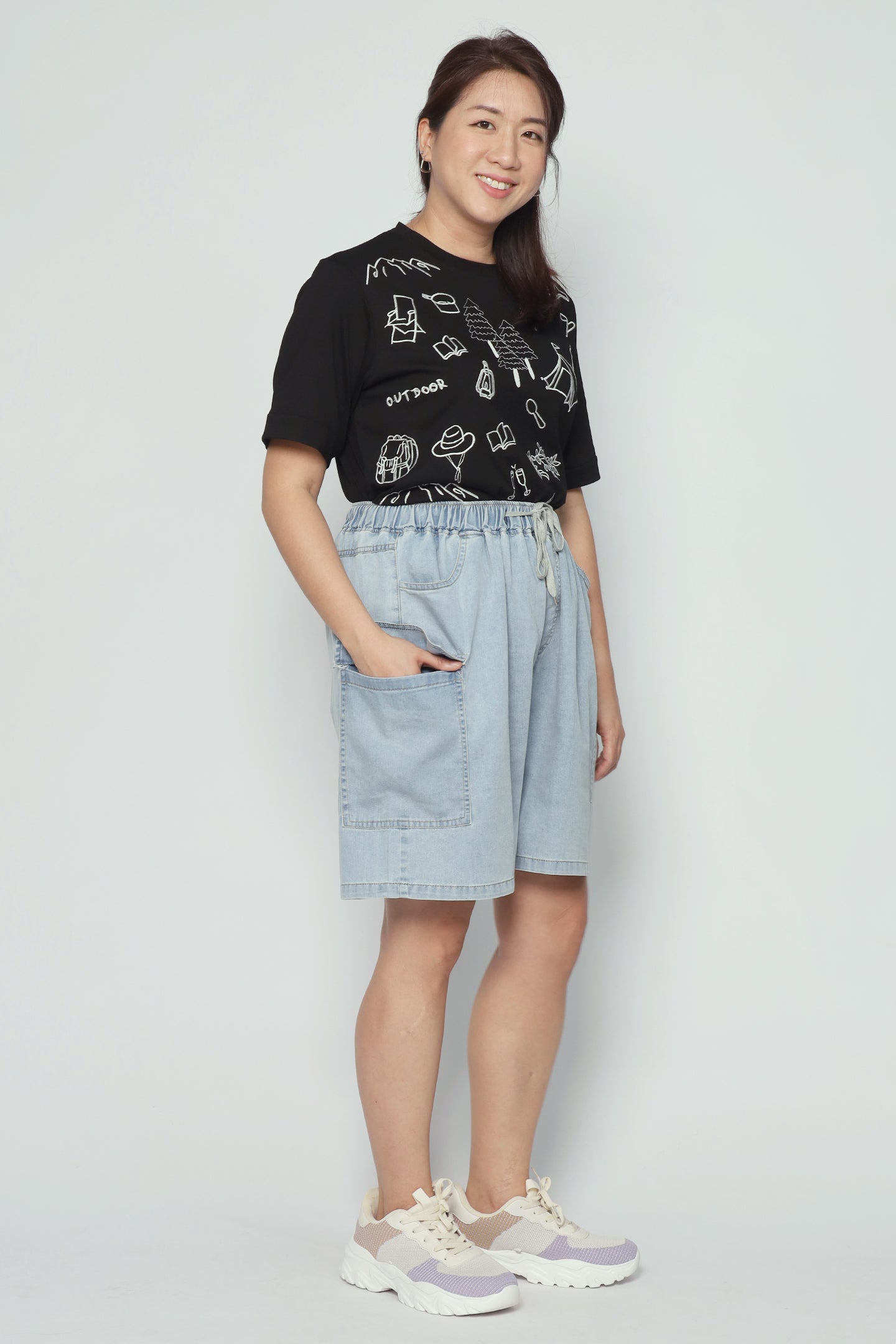 Clayton Shorts in Light Denim