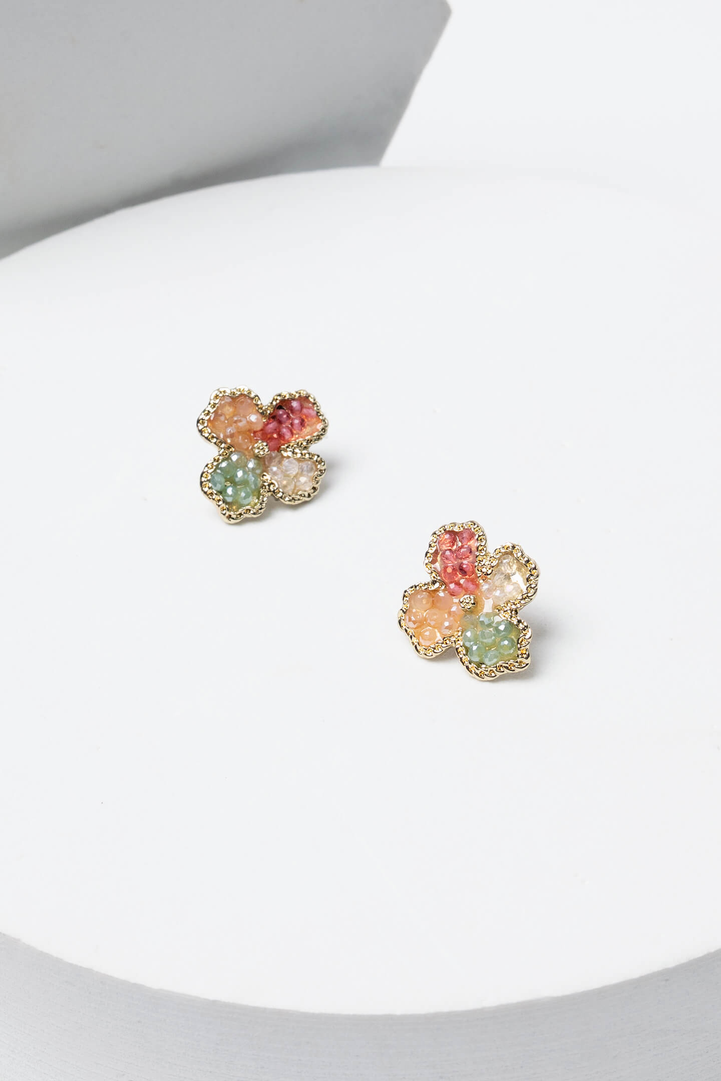 Sweet Crystal Flower Earrings