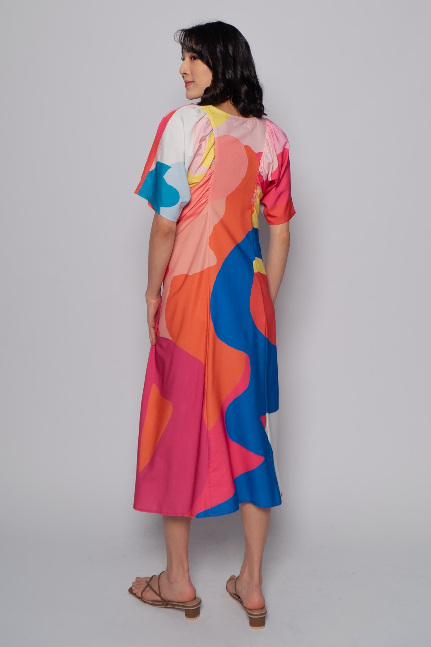 Whitney V Dress in Whirlwind Palette