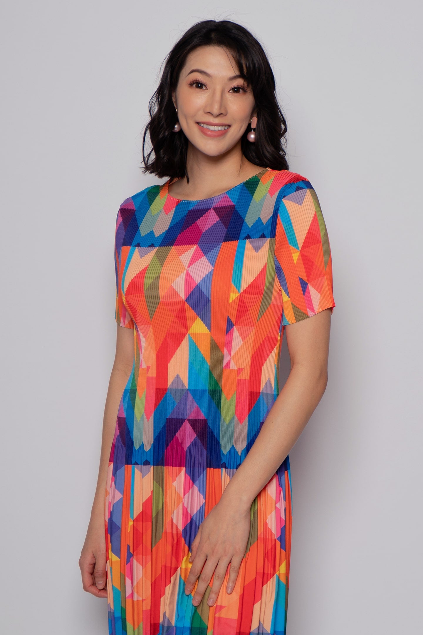 Rainbow shift sale dress