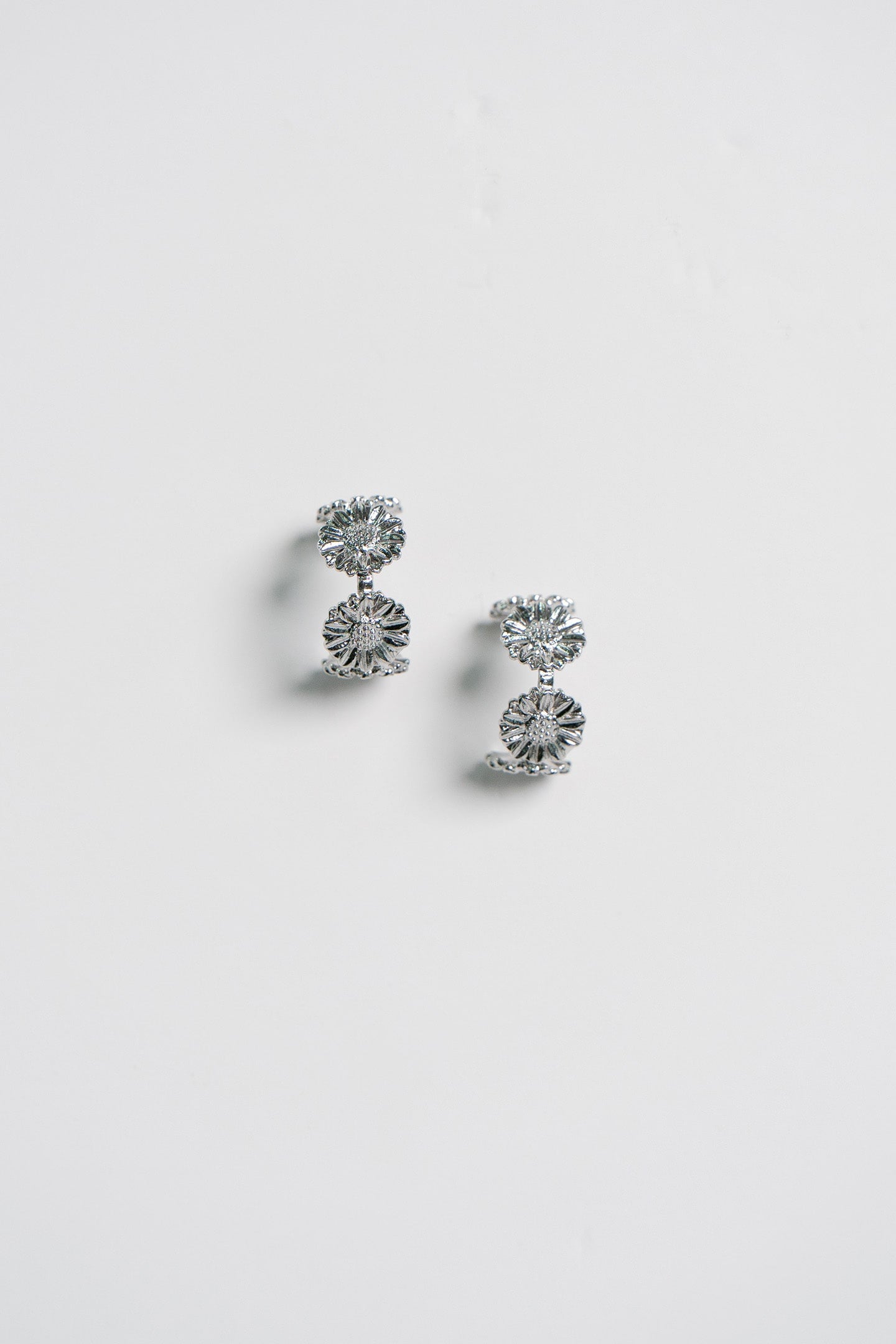 Sunflower Silver Earrings