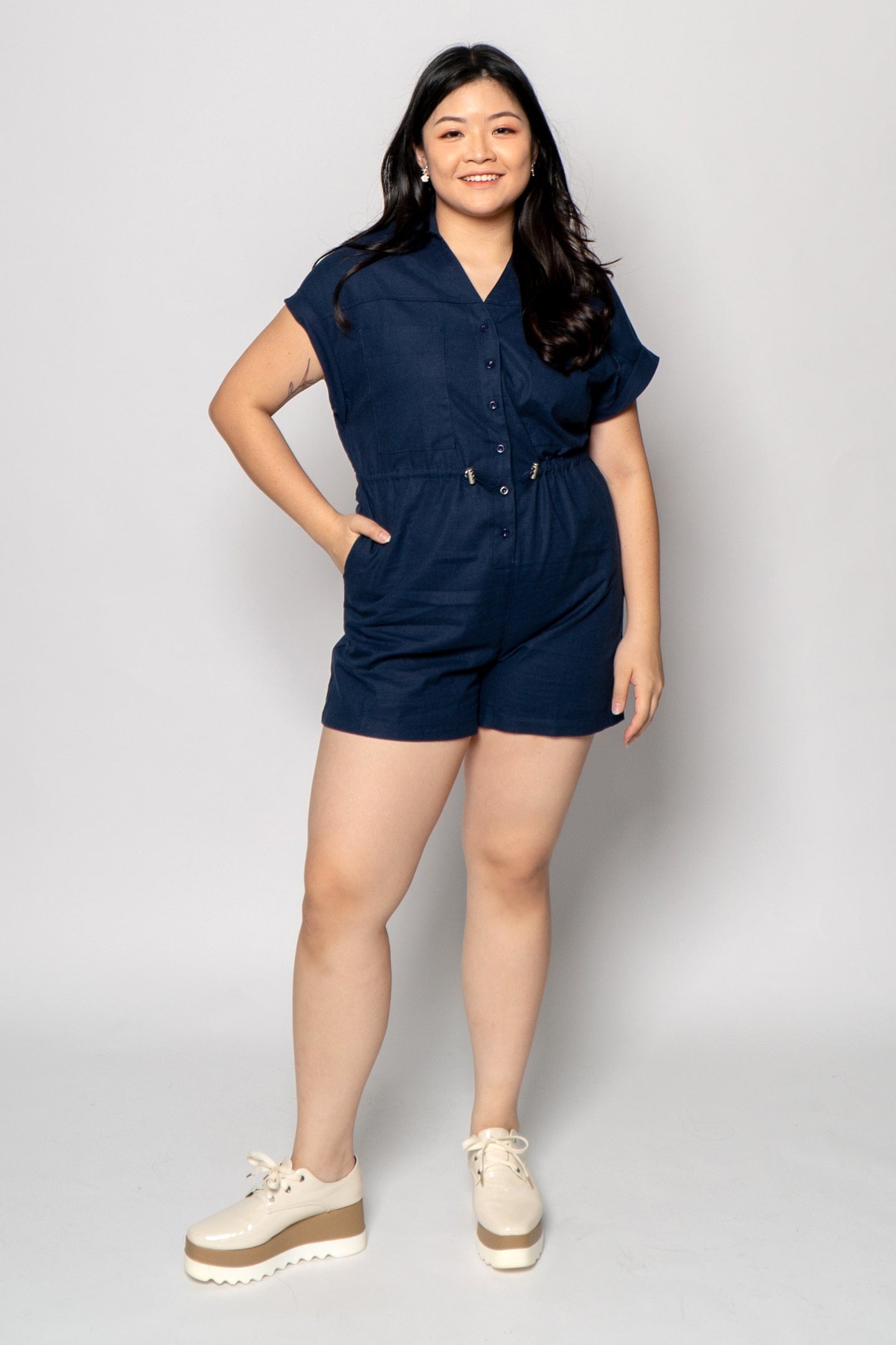 Arielle Playsuit in Blue