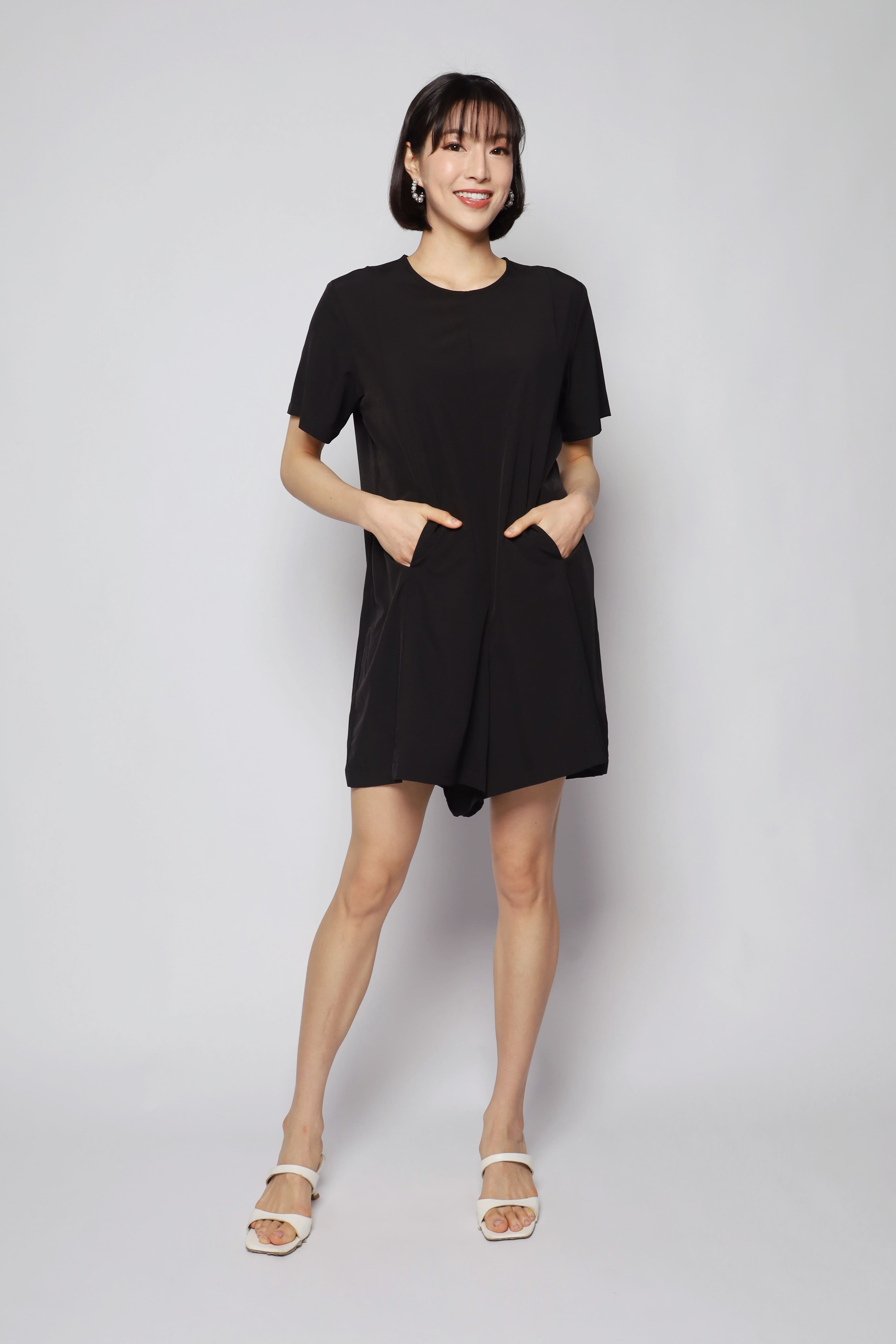 SUPERSTAR: Classics - Dion Playsuit in Black