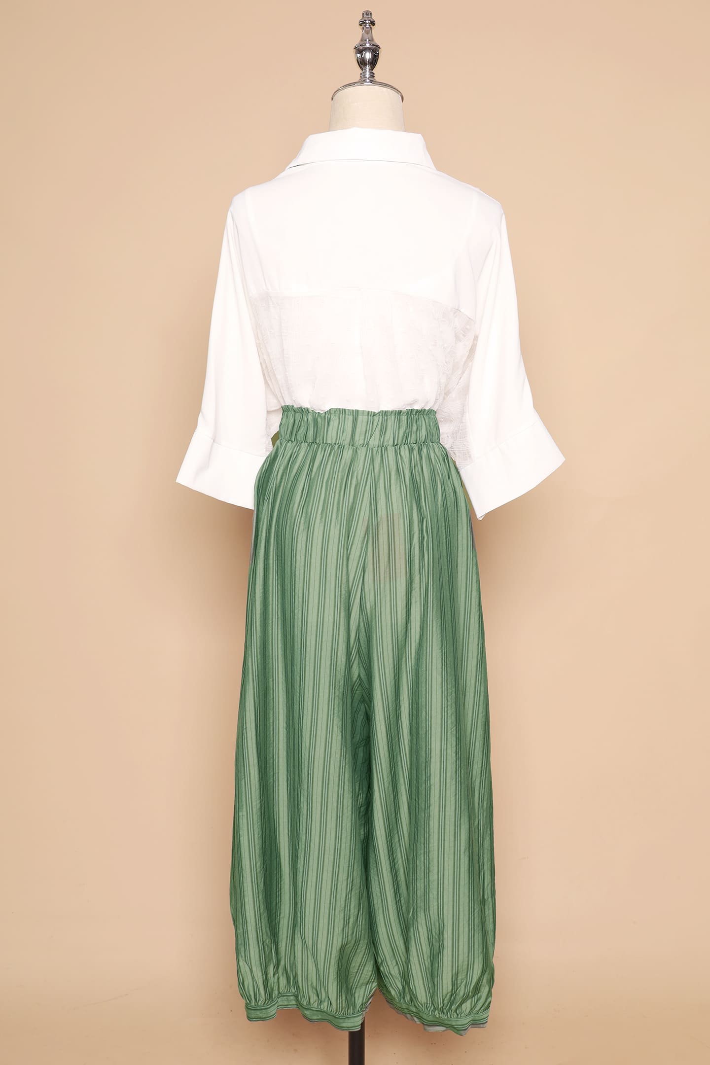 PO - Dippy Culottes in Green Stripes