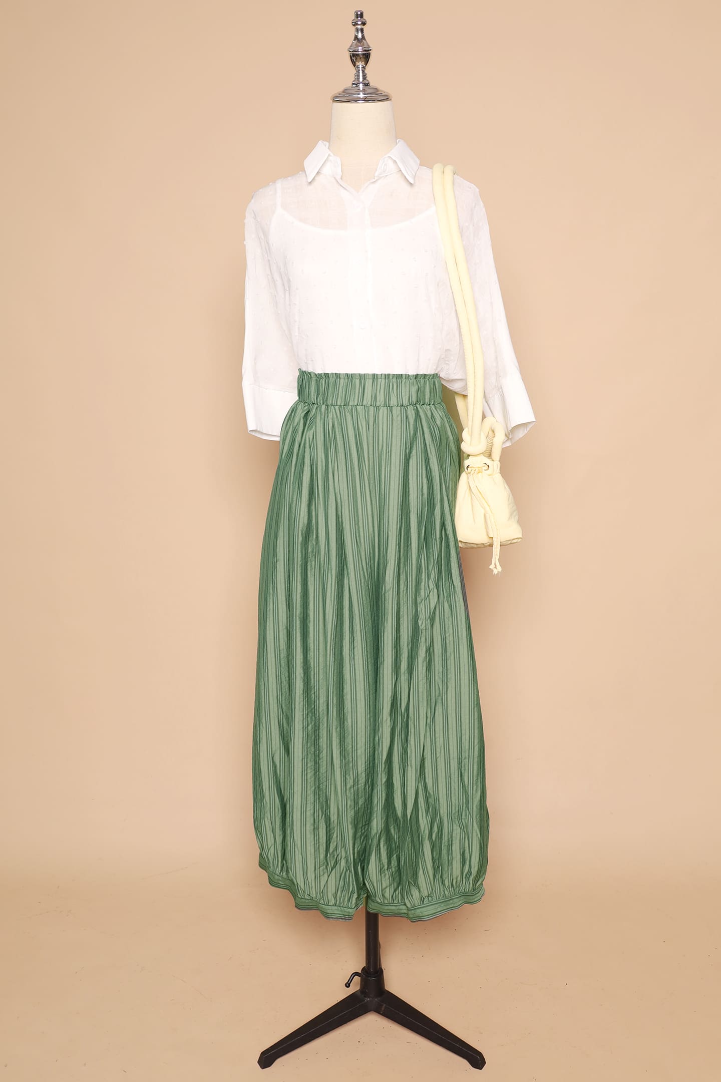 PO - Dippy Culottes in Green Stripes