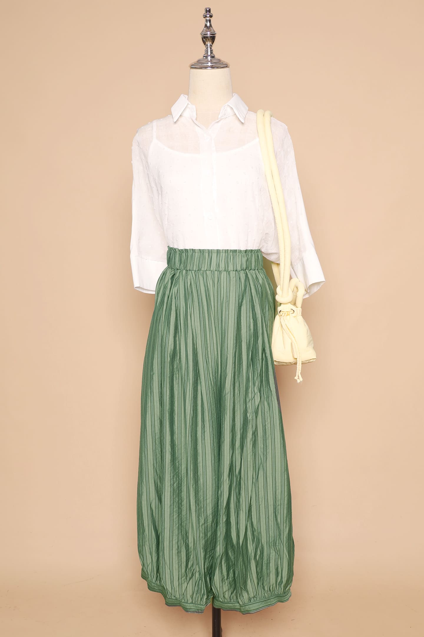 PO - Dippy Culottes in Green Stripes