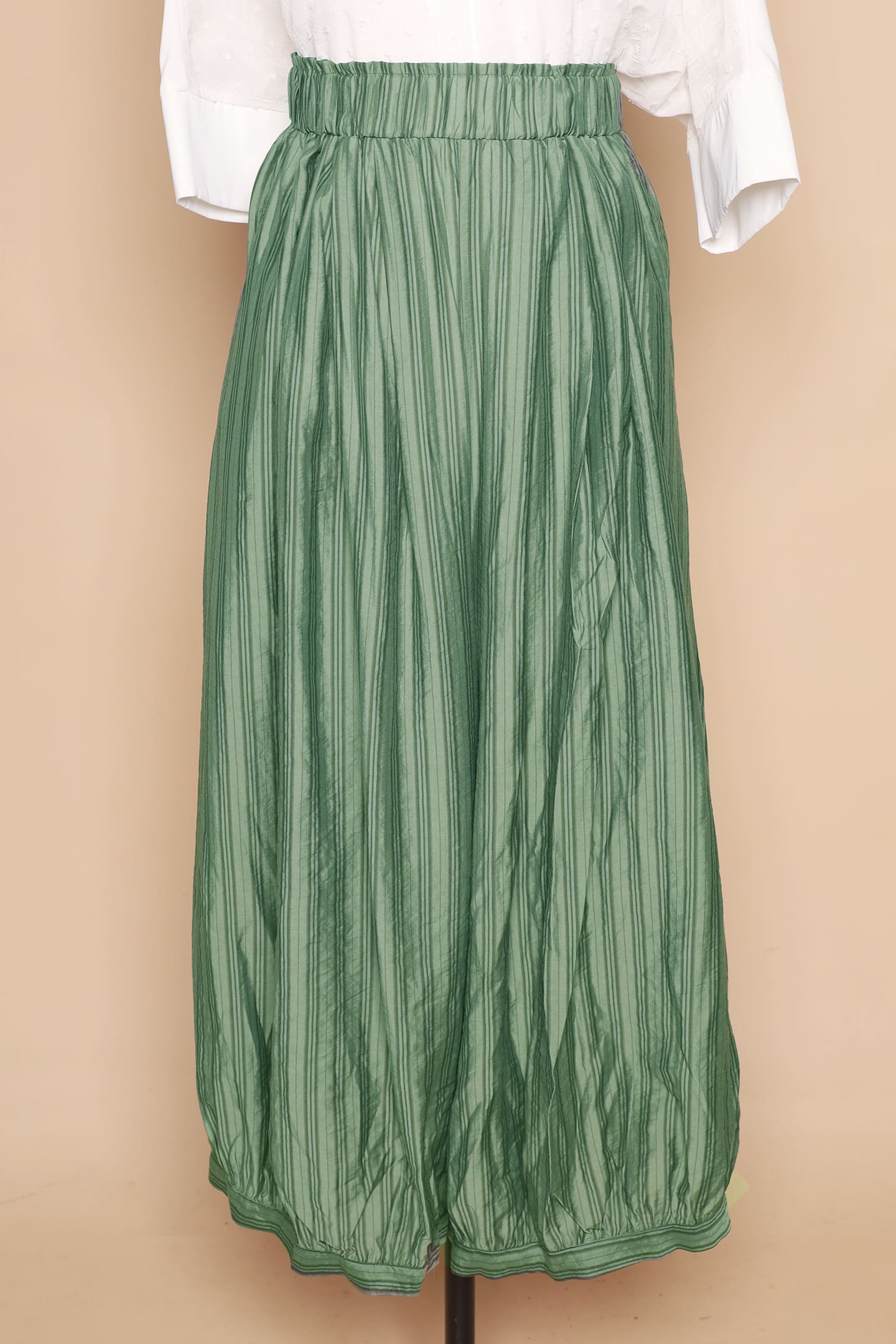 PO - Dippy Culottes in Green Stripes