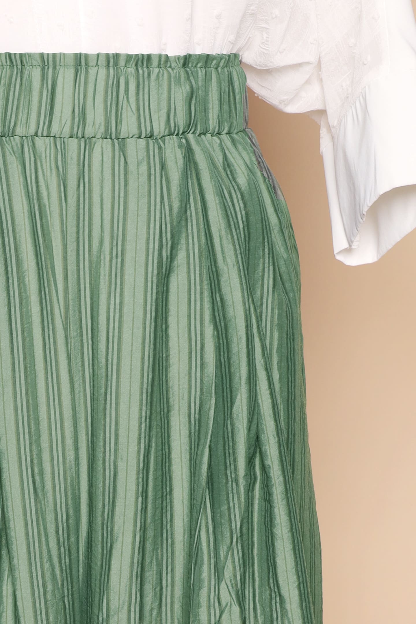 PO - Dippy Culottes in Green Stripes