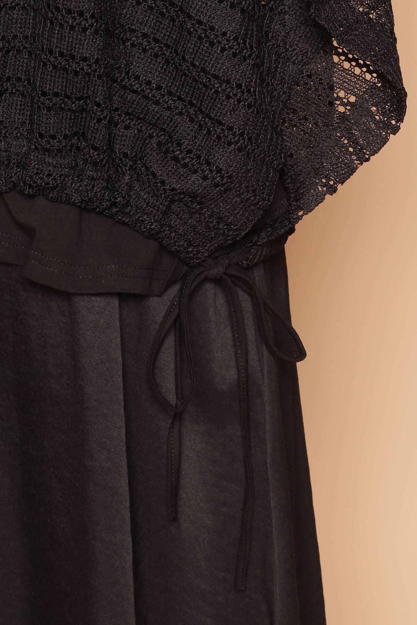 PO - Donna Netted Dress in Black