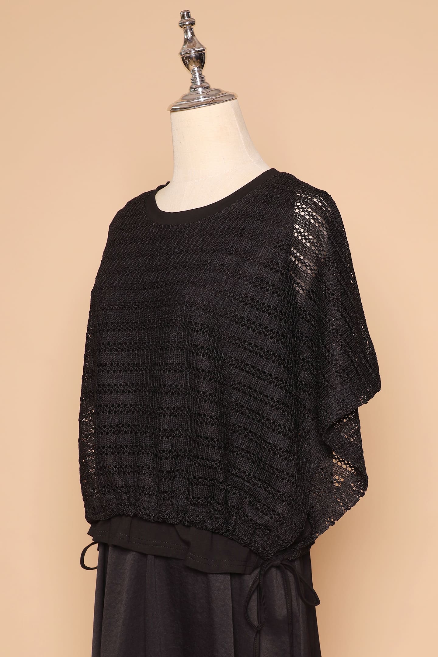 PO - Donna Netted Dress in Black