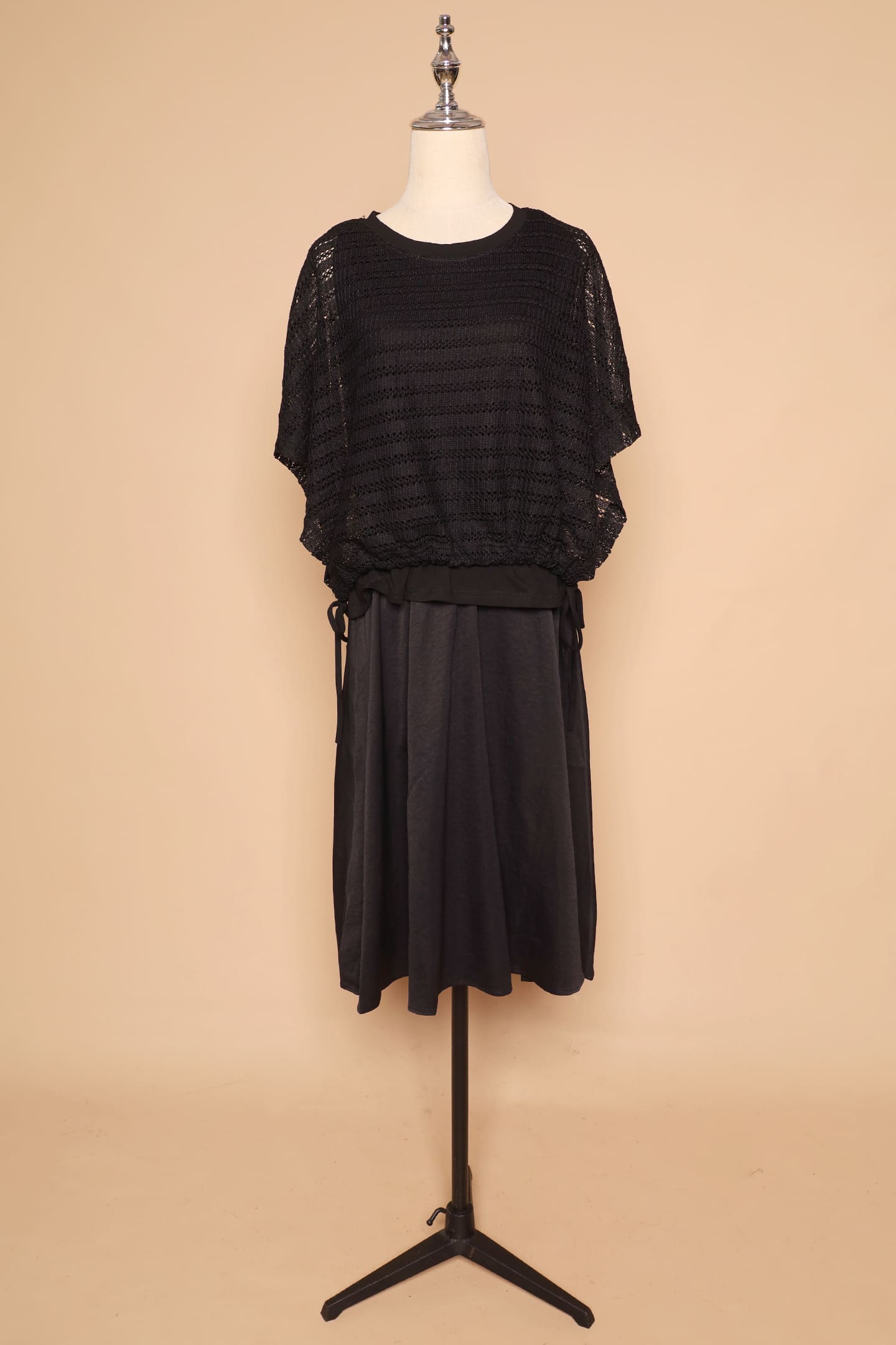 PO - Donna Netted Dress in Black