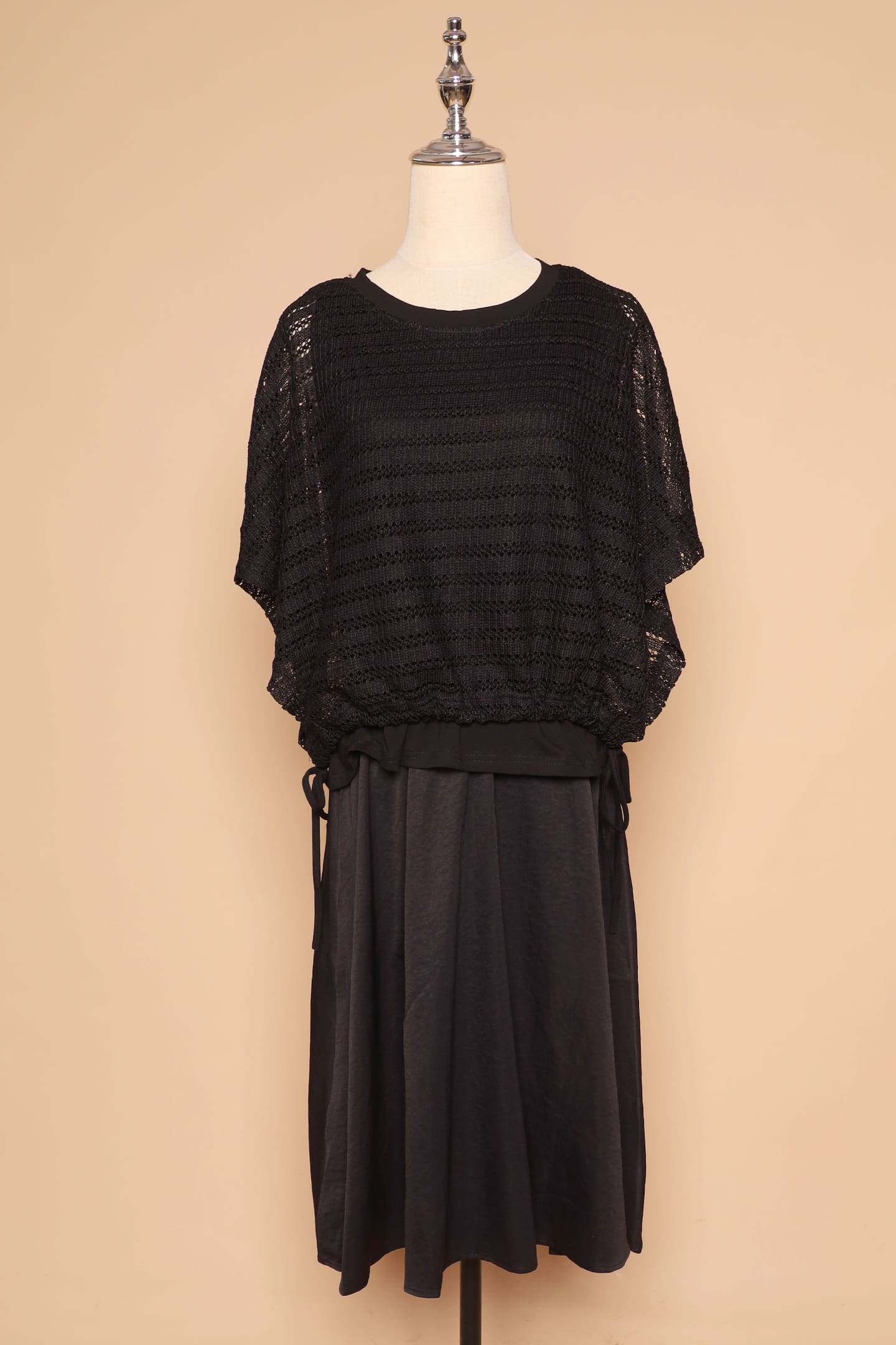 PO - Donna Netted Dress in Black