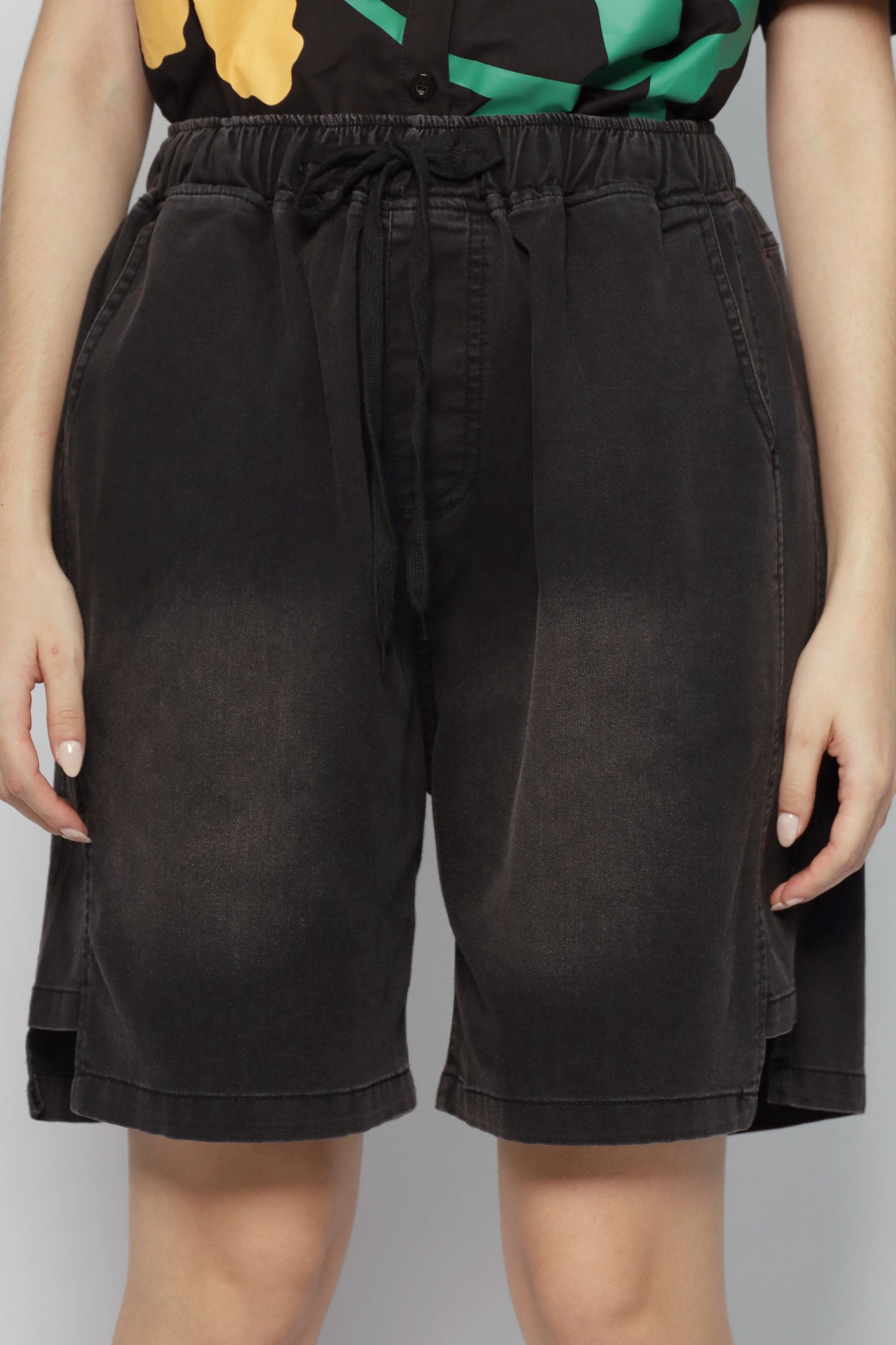 Backorders Dottie Shorts in Black Denim