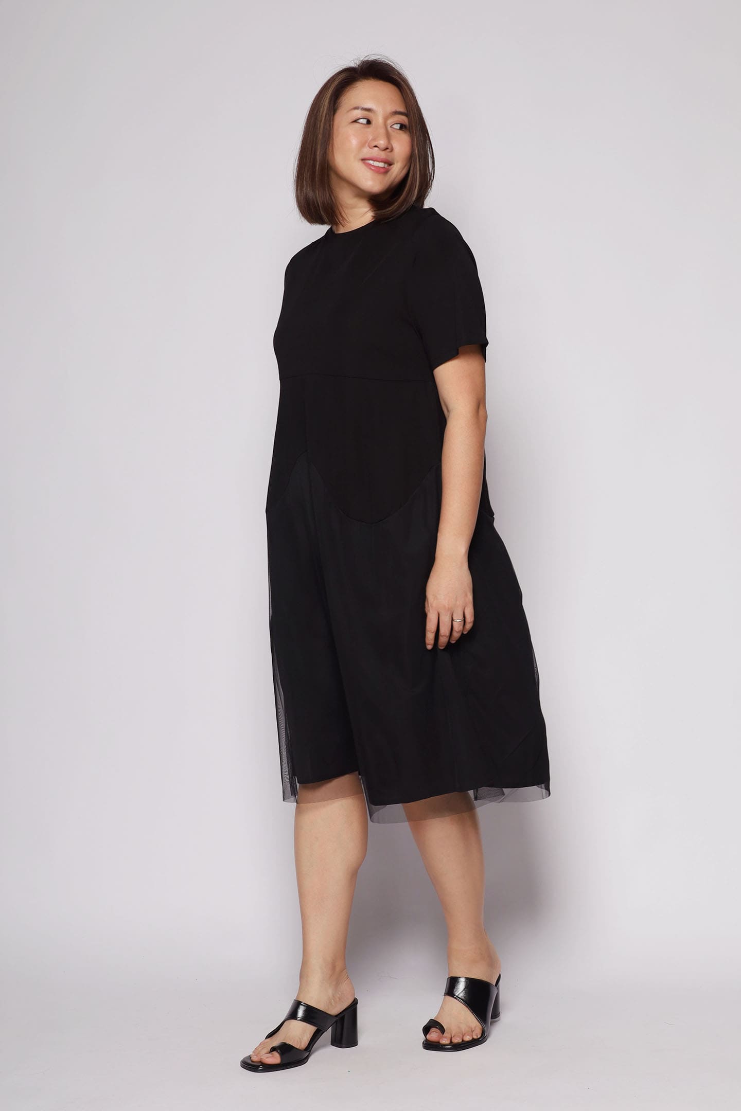 Dozo Mesh Dress in Black