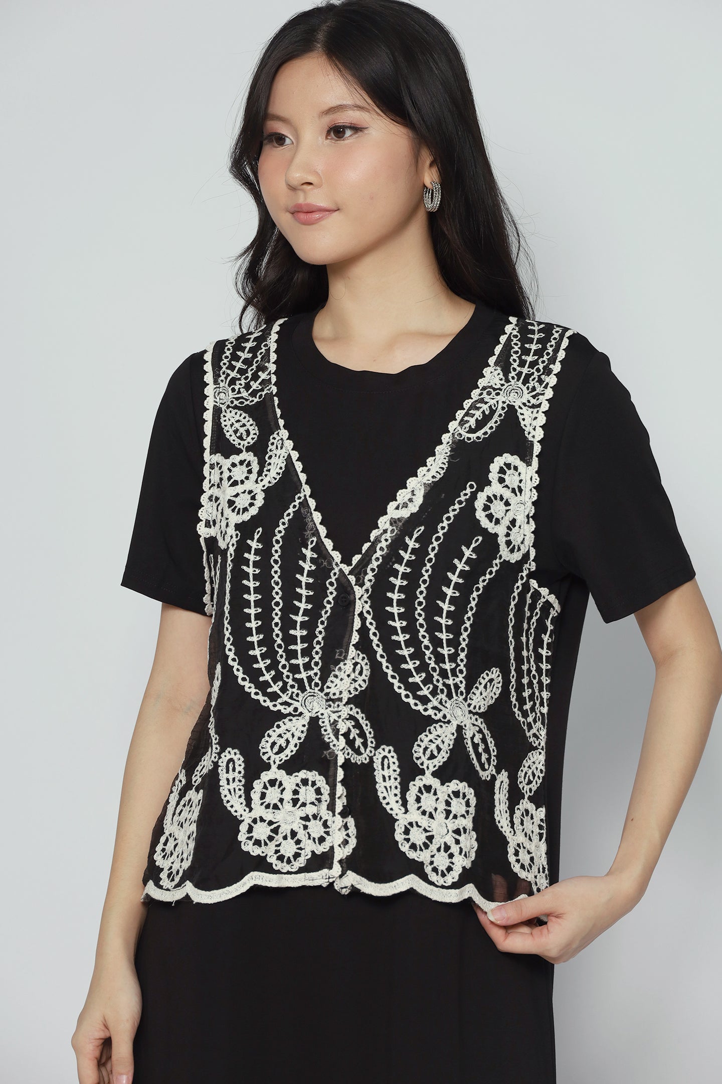 Evin Crochet Vest Dress