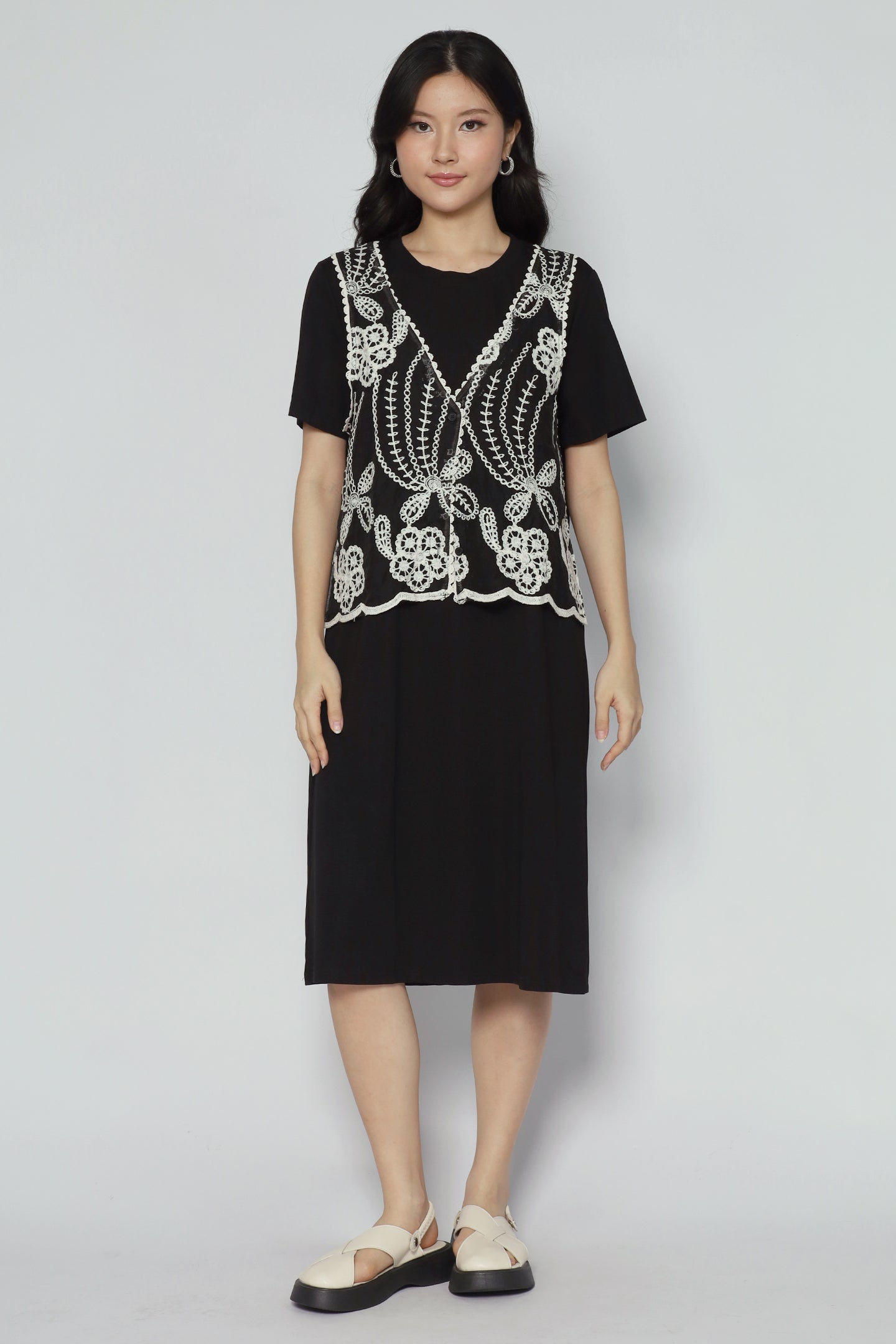 Evin Crochet Vest Dress