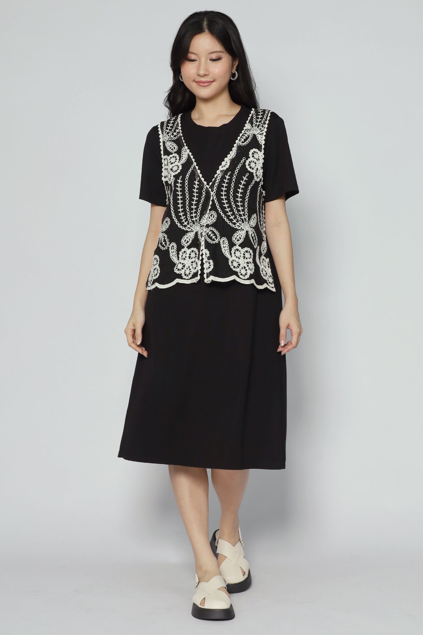 Evin Crochet Vest Dress
