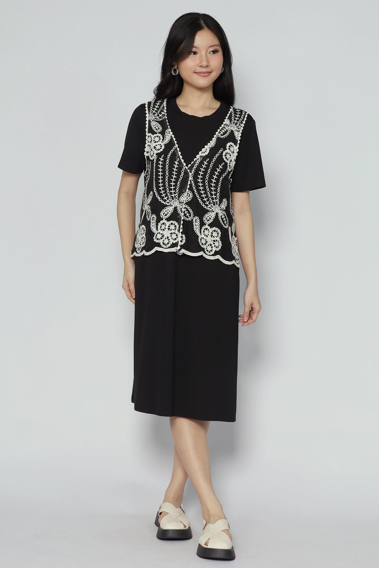 Evin Crochet Vest Dress