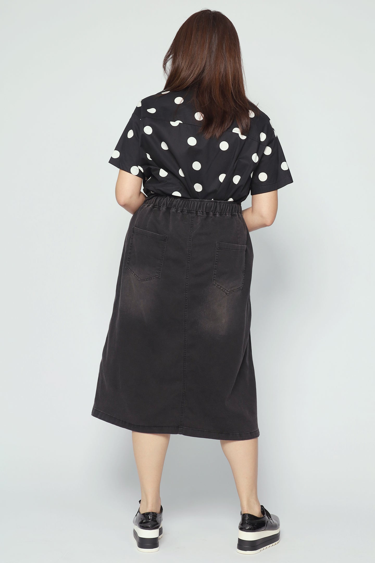 Eva Skirt in Black Denim