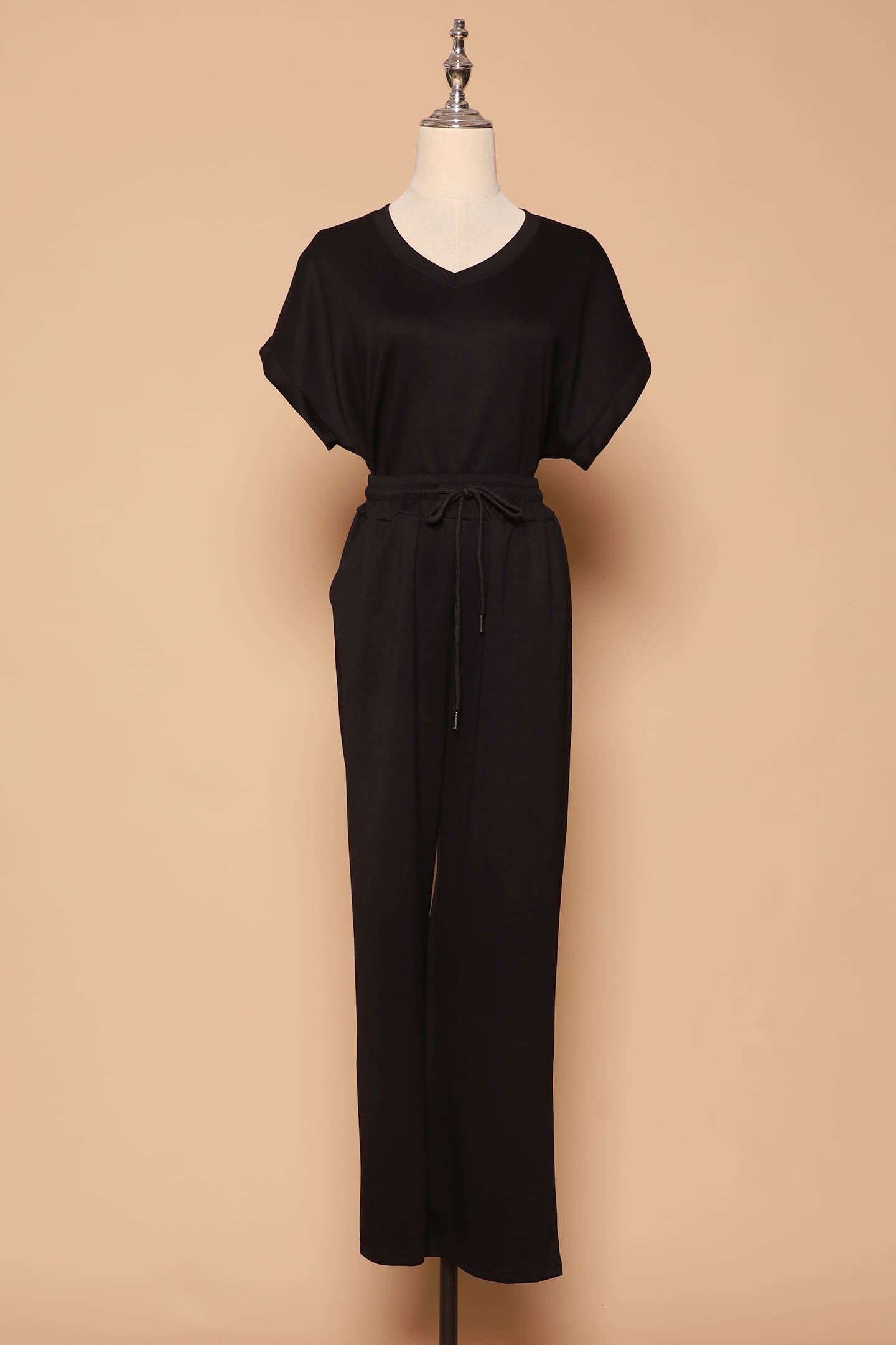 PO - Elite 2 in 1 Top and Pants Set in Black