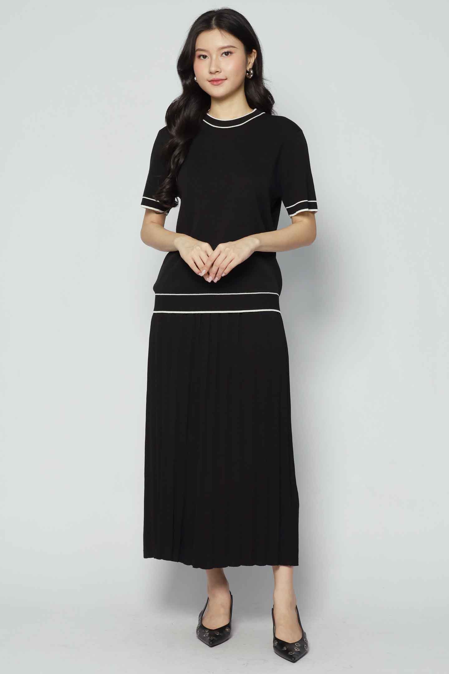 Elly 2 in 1 Knit Top and Skirt Set