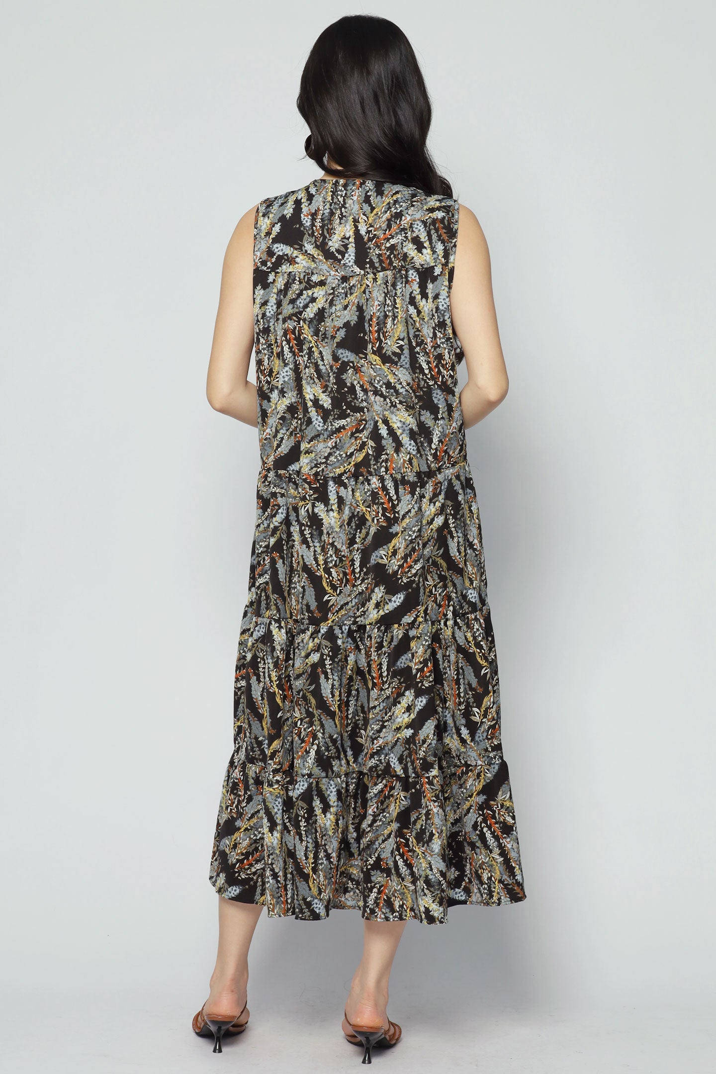 Backorders - Elysia Dress in Muted Ferns