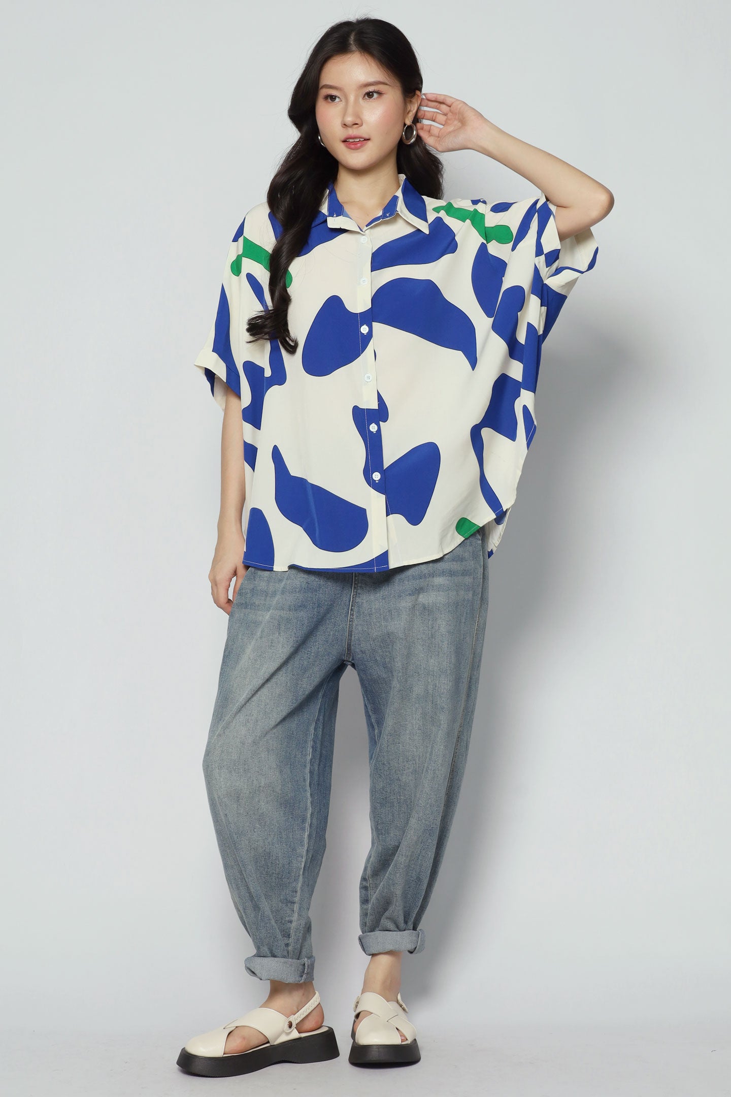 Emi Top in Abstract Print