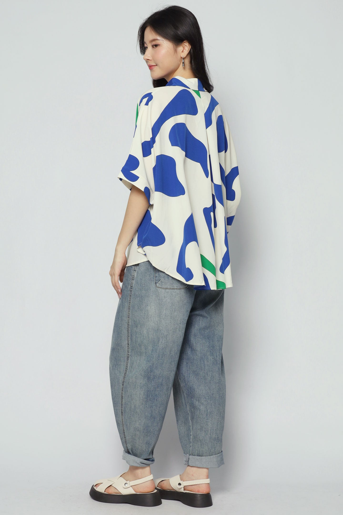 Emi Top in Abstract Print