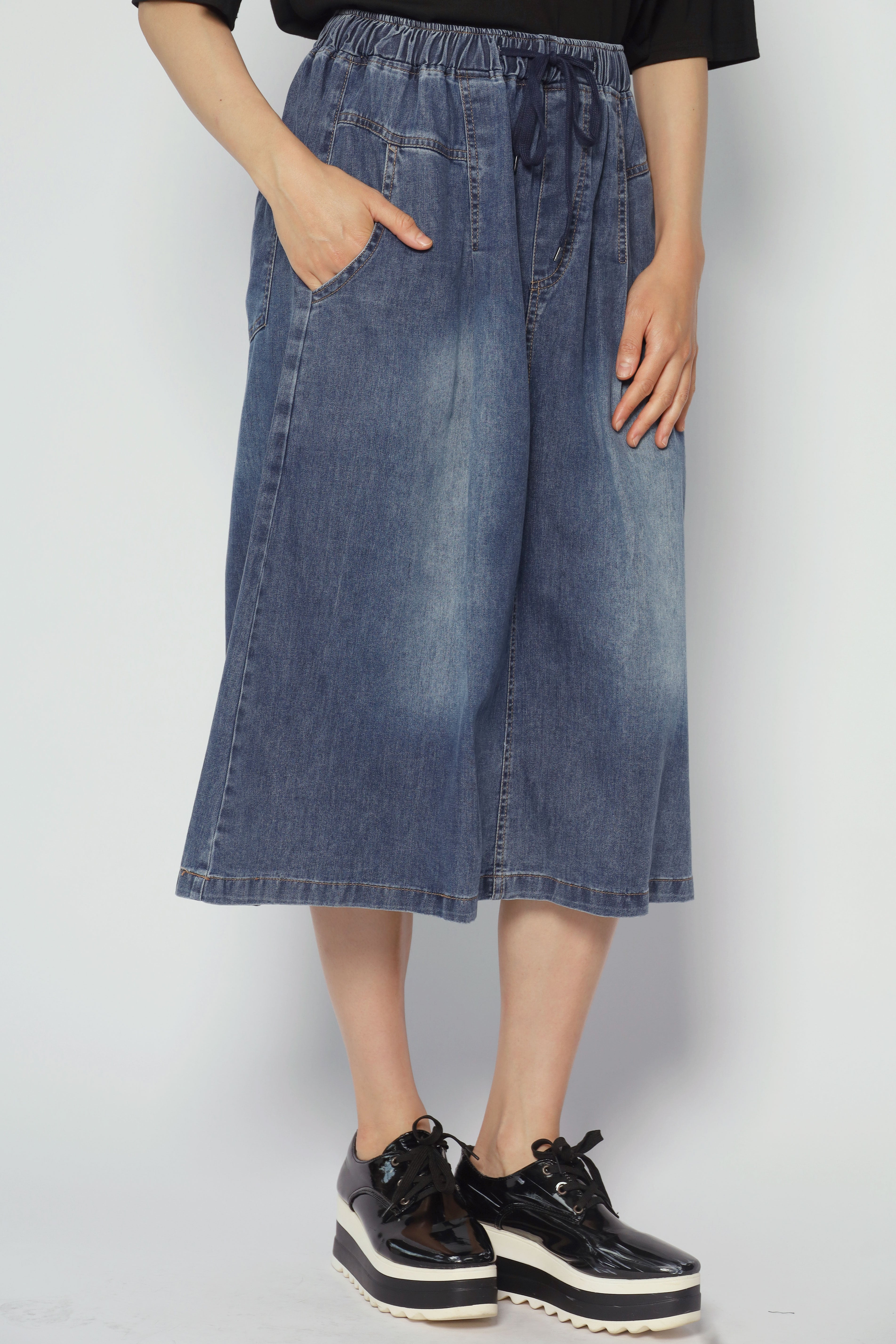 Eva Skirt in Blue Denim