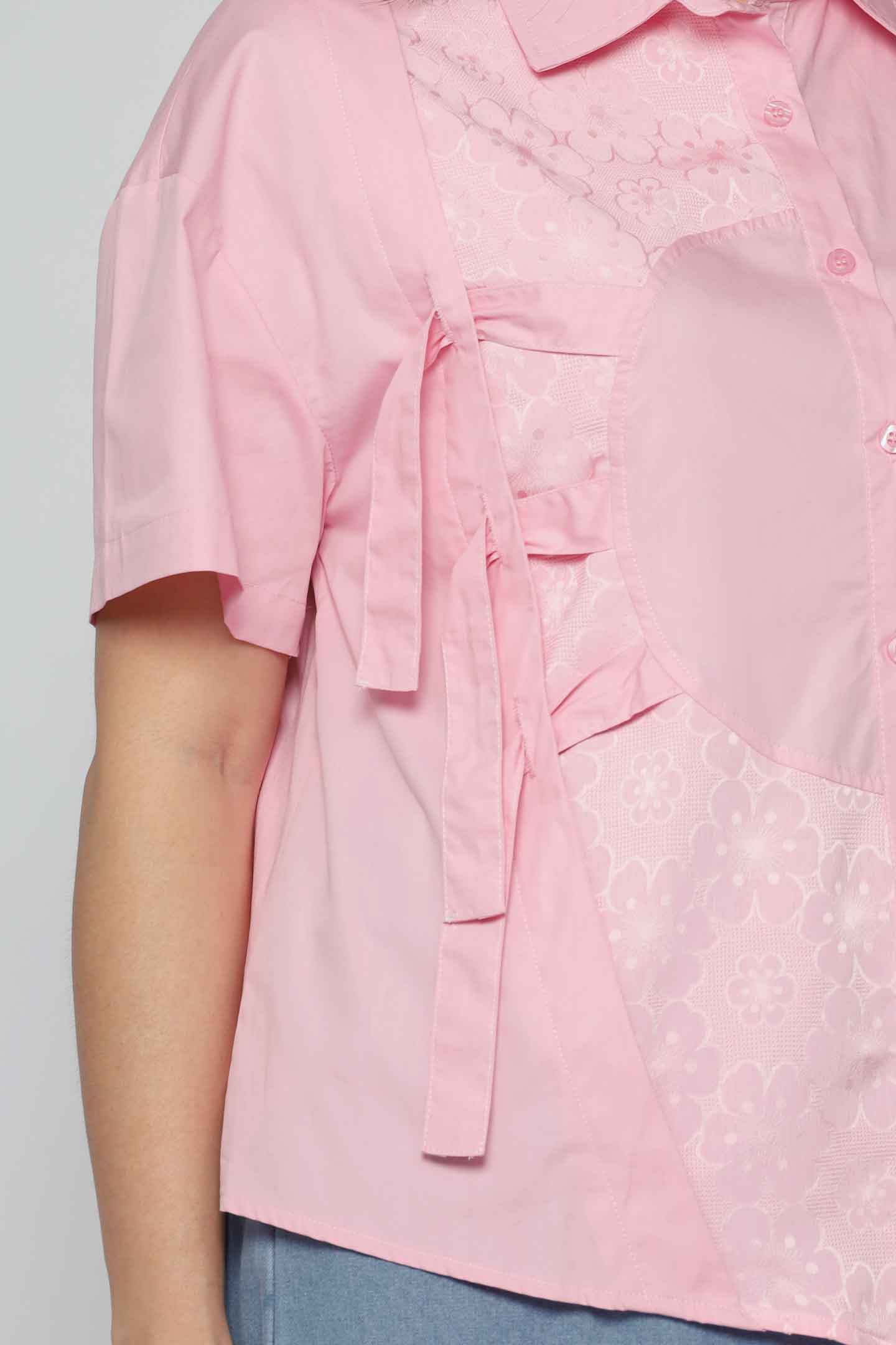 Fayla Floral Shirt in Pink