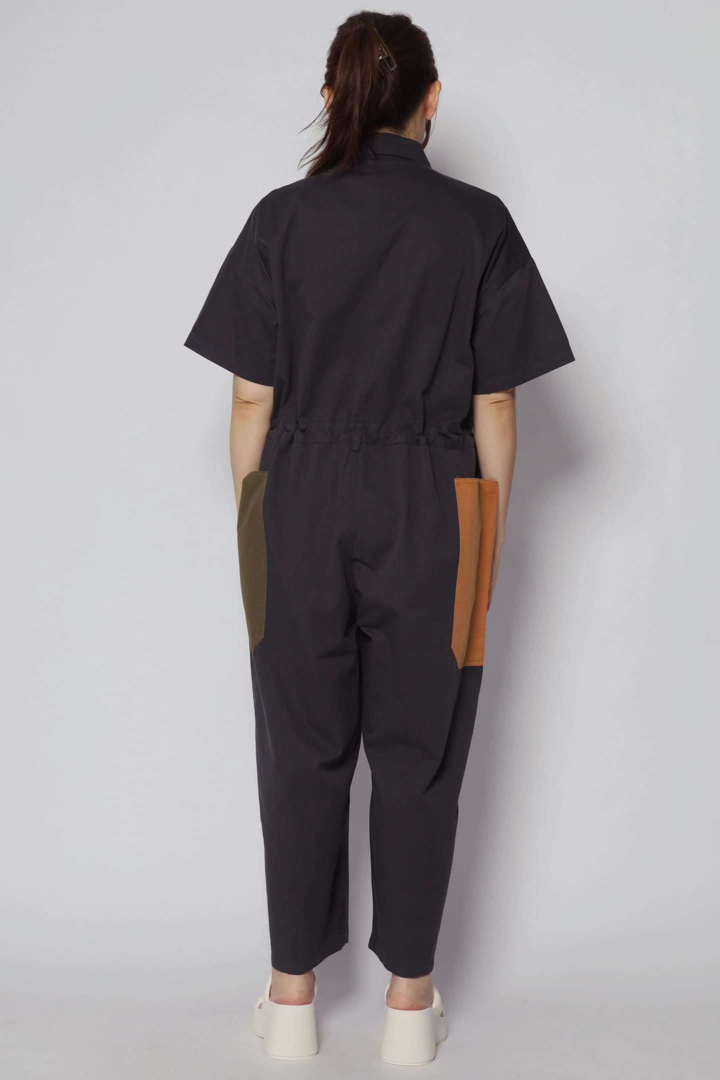 Fernando Colourblock Jumpsuit in Blue