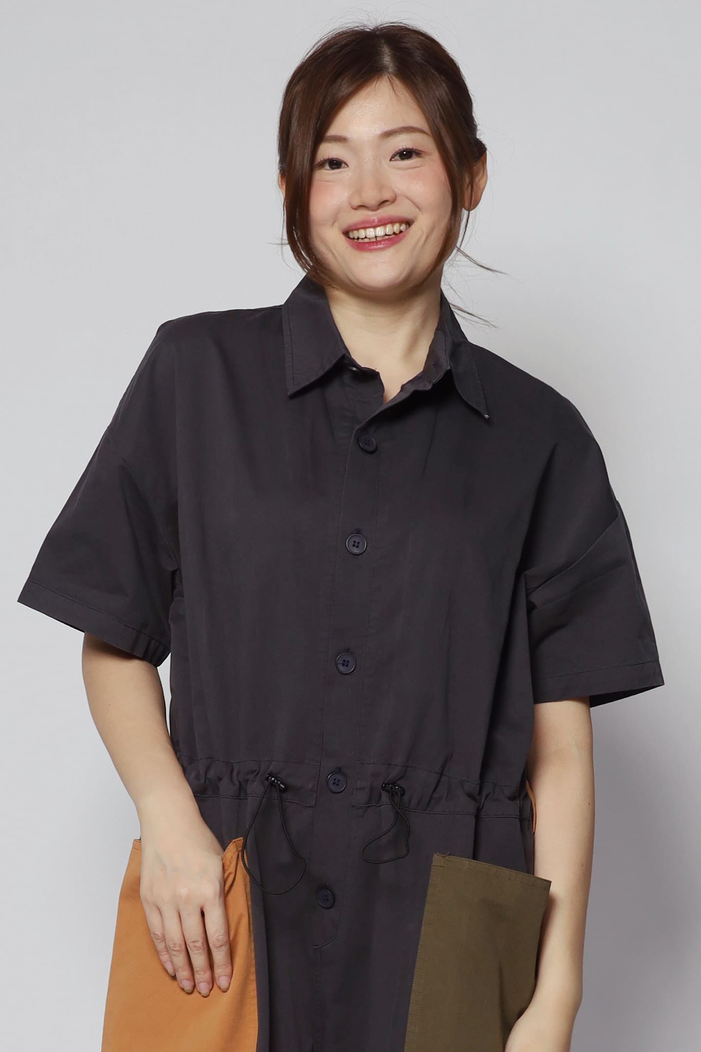 Fernando Colourblock Jumpsuit in Blue